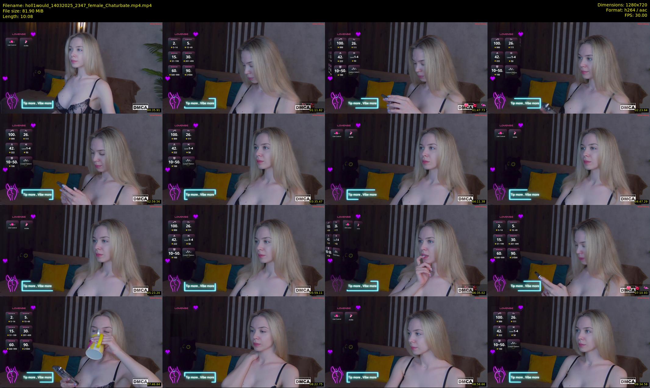 holl1would — 11 minute Chaturbate female cam show recording, 720p, Mar 14, 2025