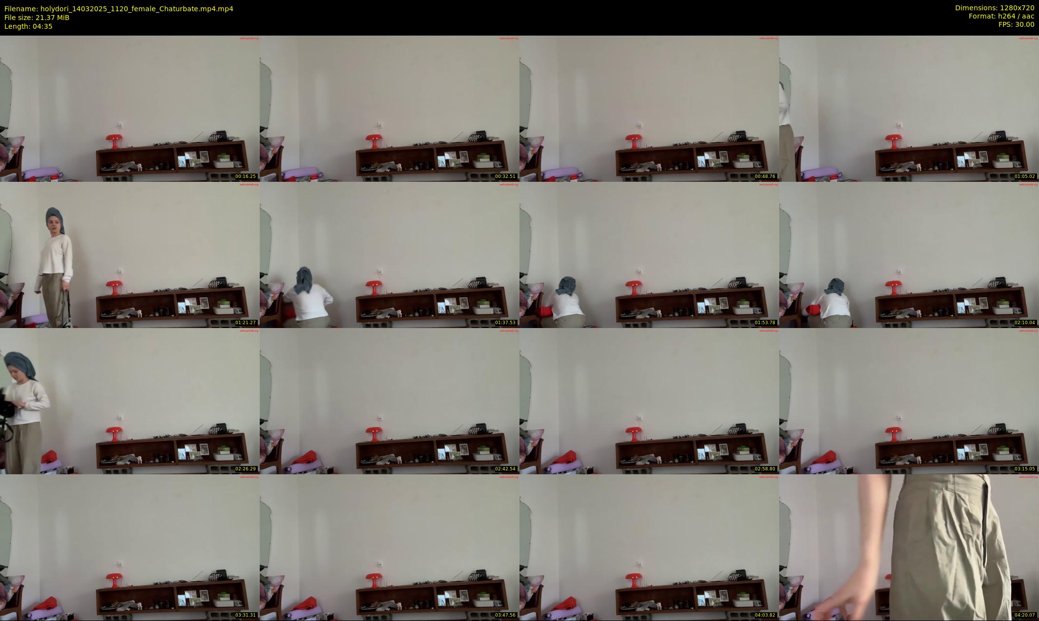 holydori — 5 minute Chaturbate female cam show recording, 720p, Mar 14, 2025
