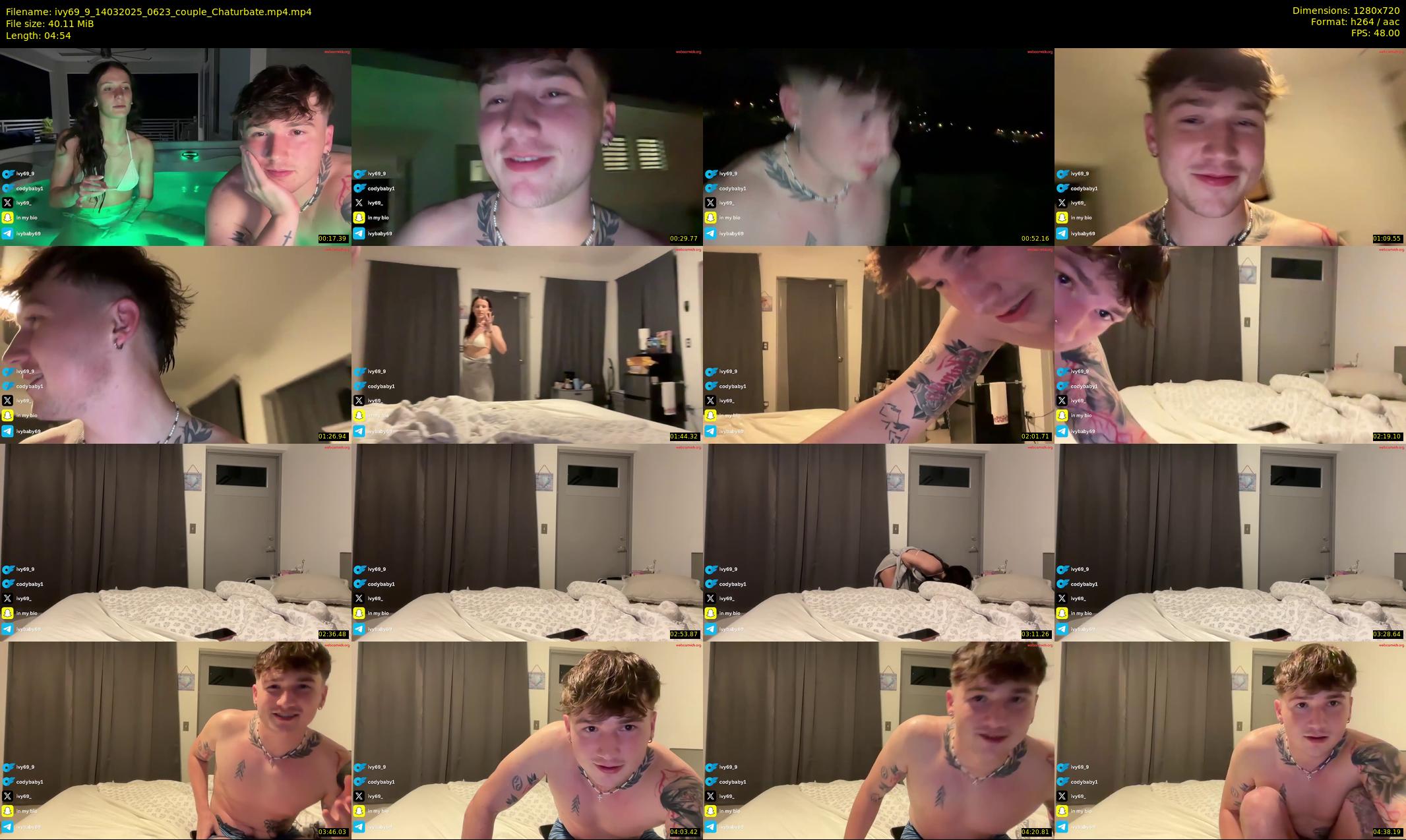 ivy69_9 — 5 minute Chaturbate couple cam show recording, 720p, Mar 14, 2025