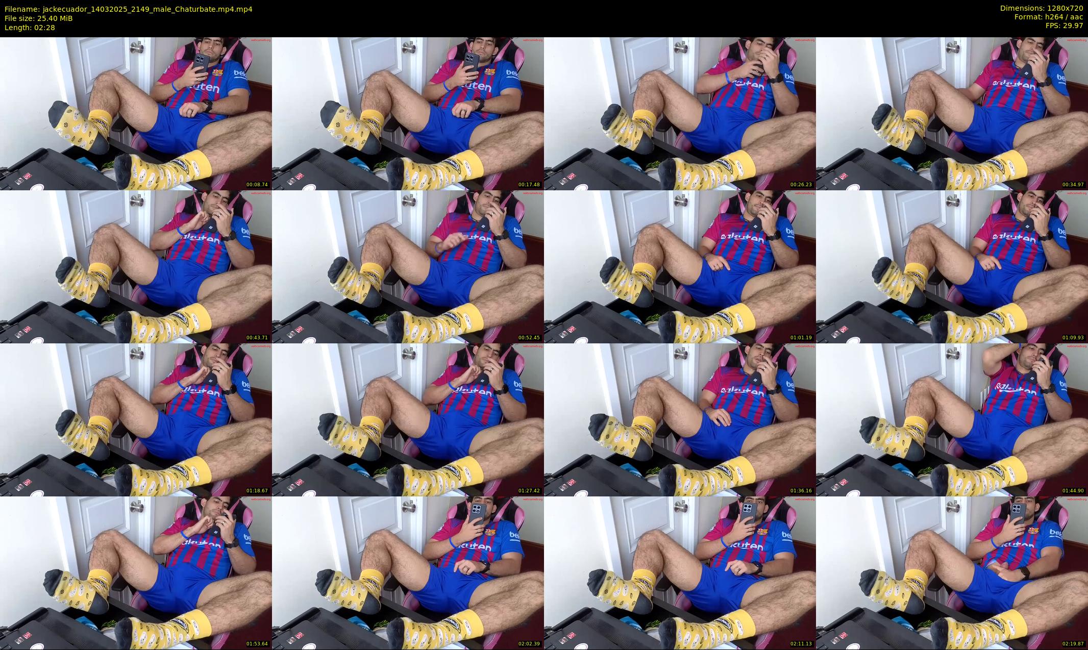 jackecuador — 3 minute Chaturbate male cam show recording, 720p, Mar 14, 2025