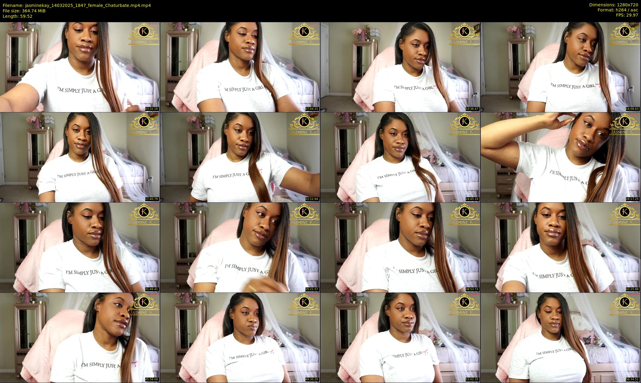 jasminekay — 60 minute Chaturbate female cam show recording, 720p, Mar 14, 2025