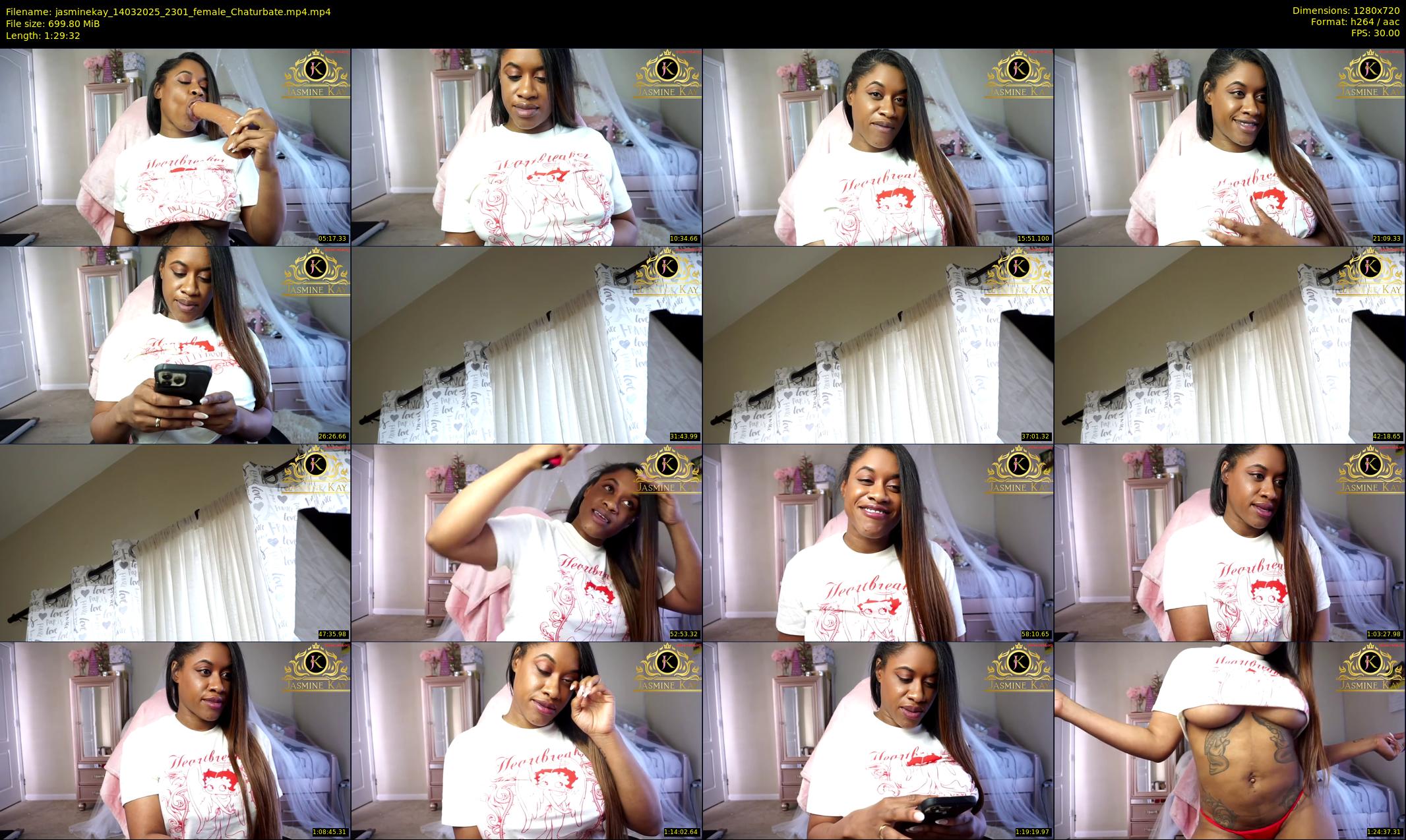 jasminekay — 90 minute Chaturbate female cam show recording, 720p, Mar 14, 2025