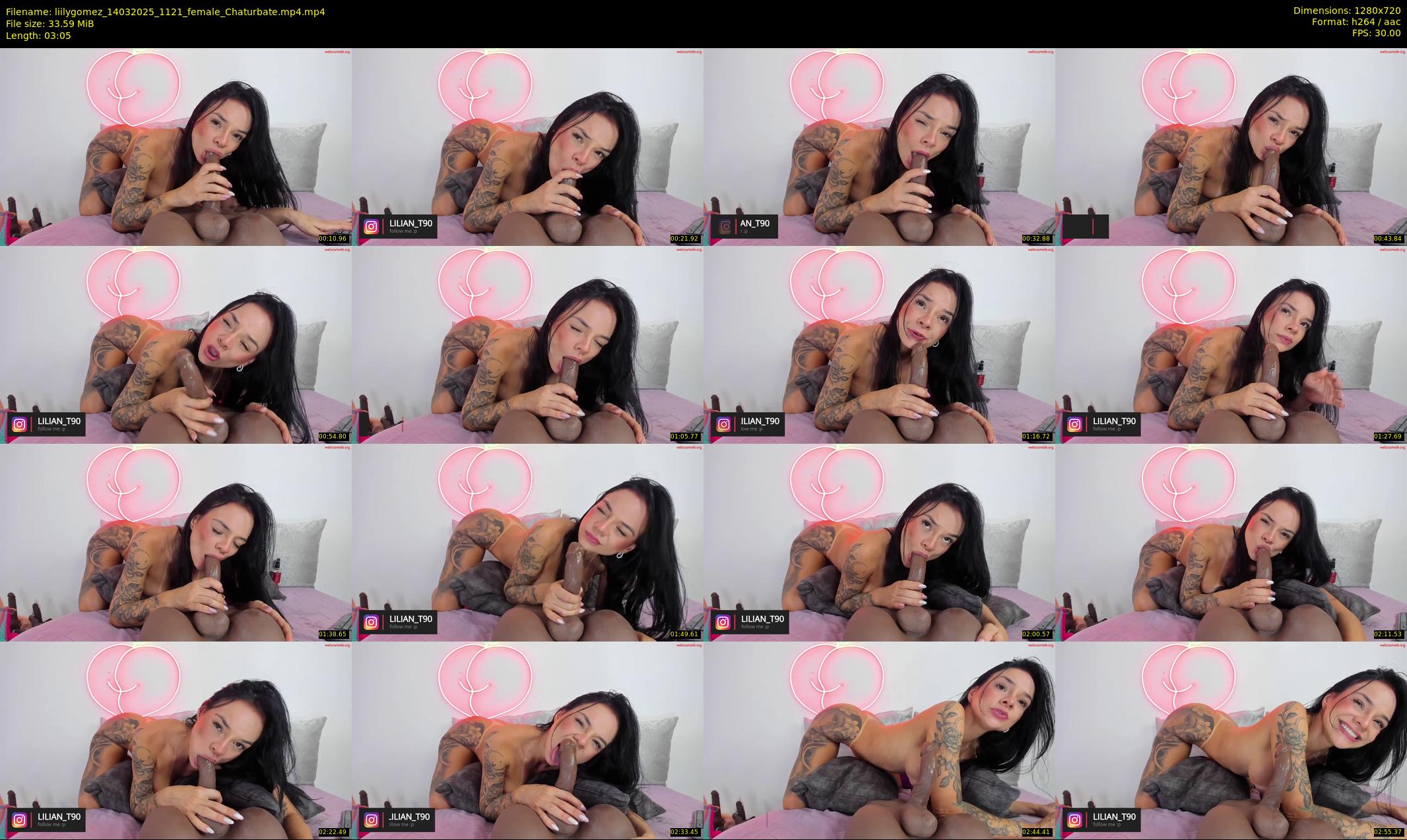liilygomez — 4 minute Chaturbate female cam show recording, 720p, Mar 14, 2025