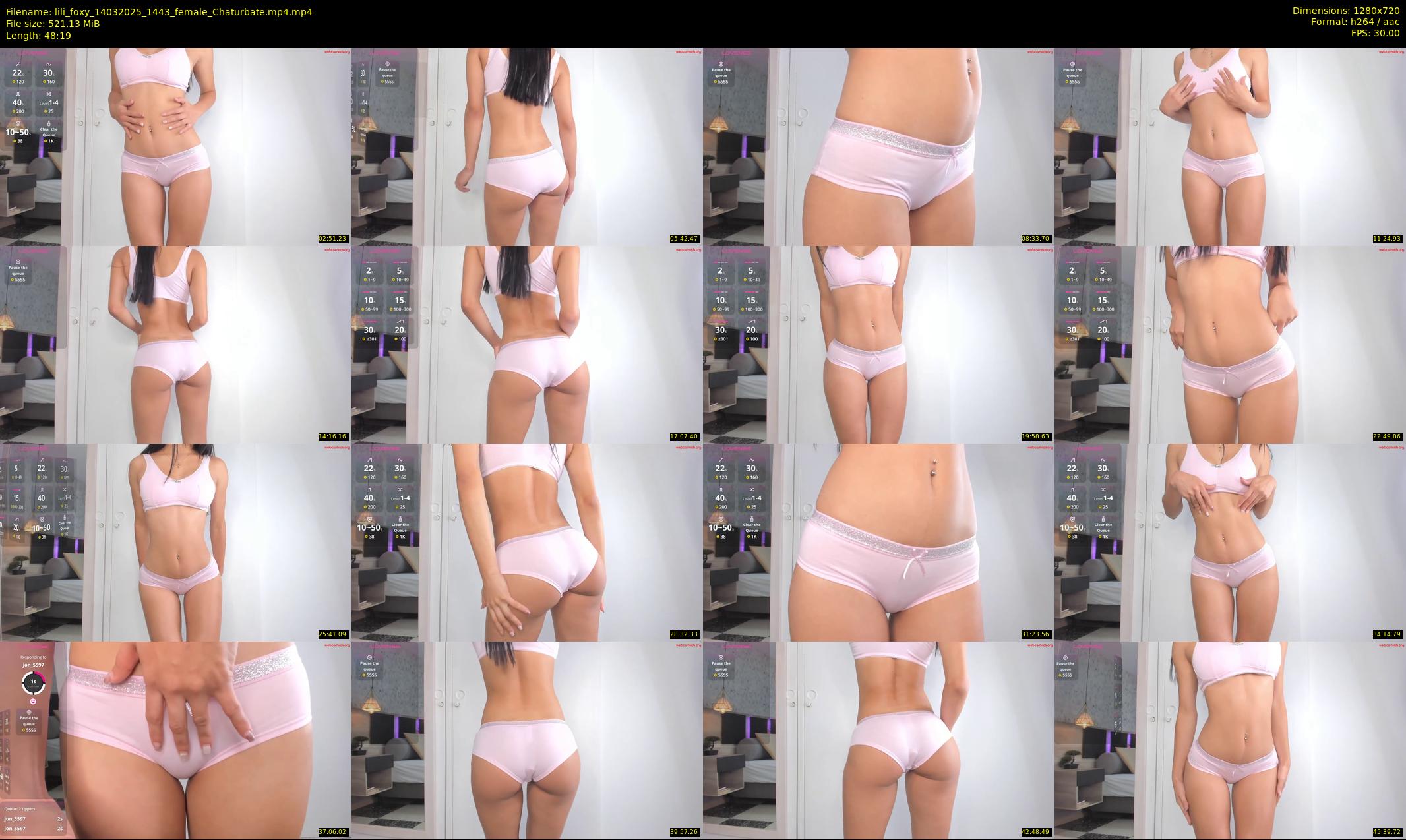 lili_foxy — 49 minute Chaturbate female cam show recording, 720p, Mar 14, 2025