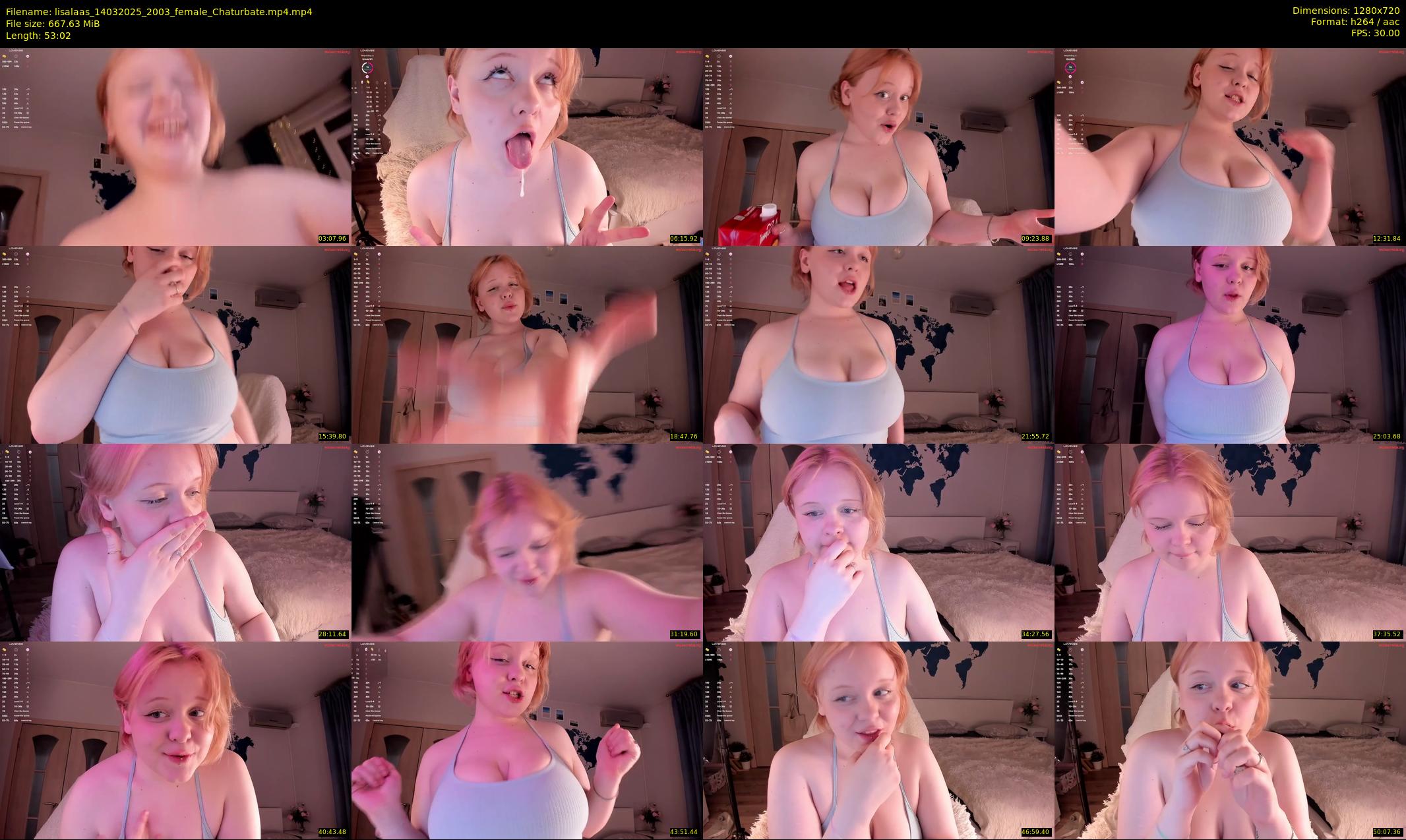 lisalaas — 54 minute Chaturbate female cam show recording, 720p, Mar 14, 2025