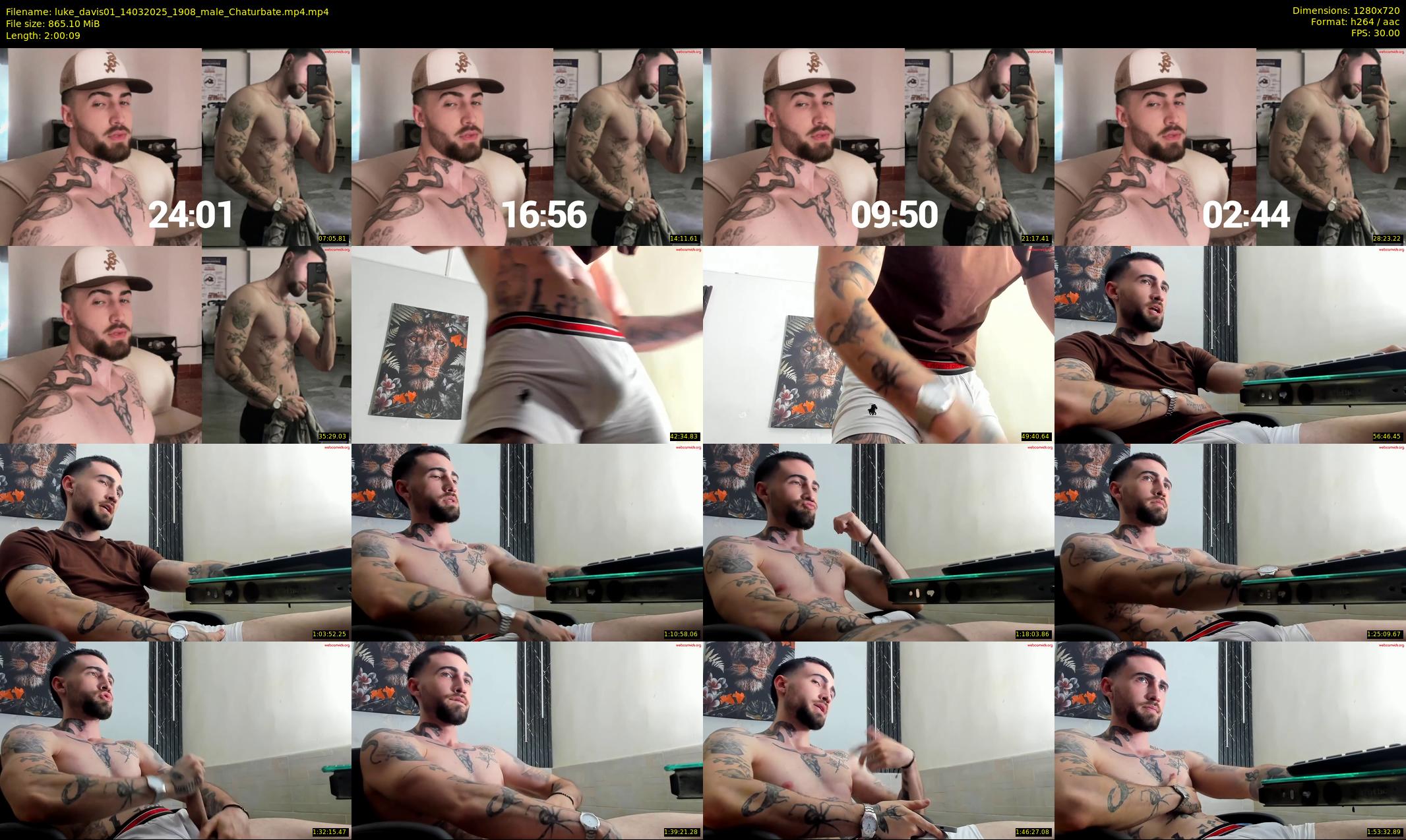 luke_davis01 — 121 minute Chaturbate male cam show recording, 720p, Mar 14, 2025