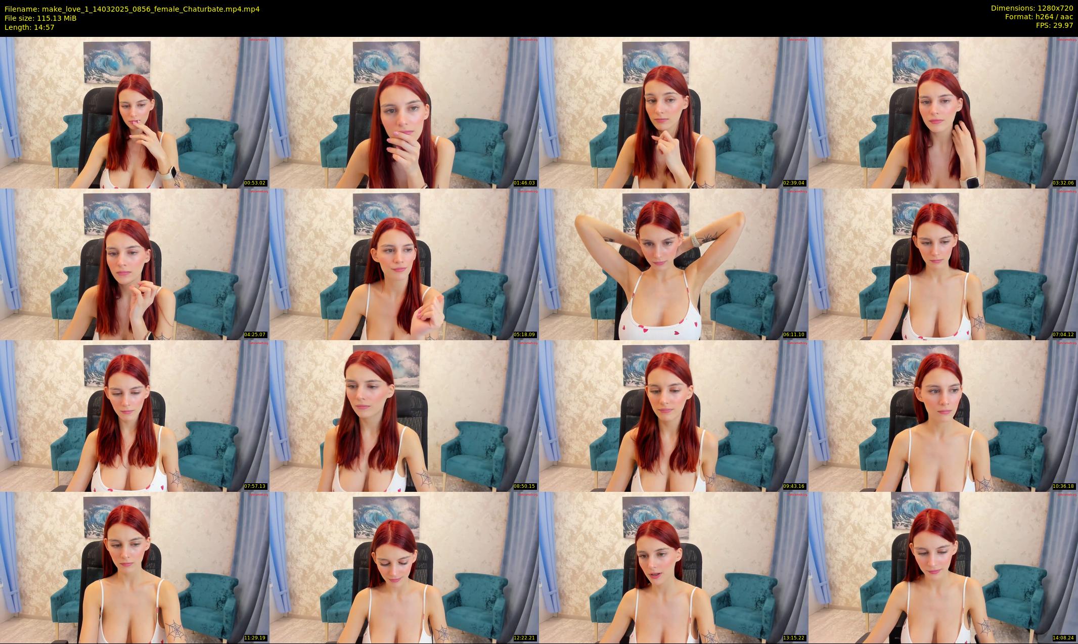 make_love_1 — 15 minute Chaturbate female cam show recording, 720p, Mar 14, 2025