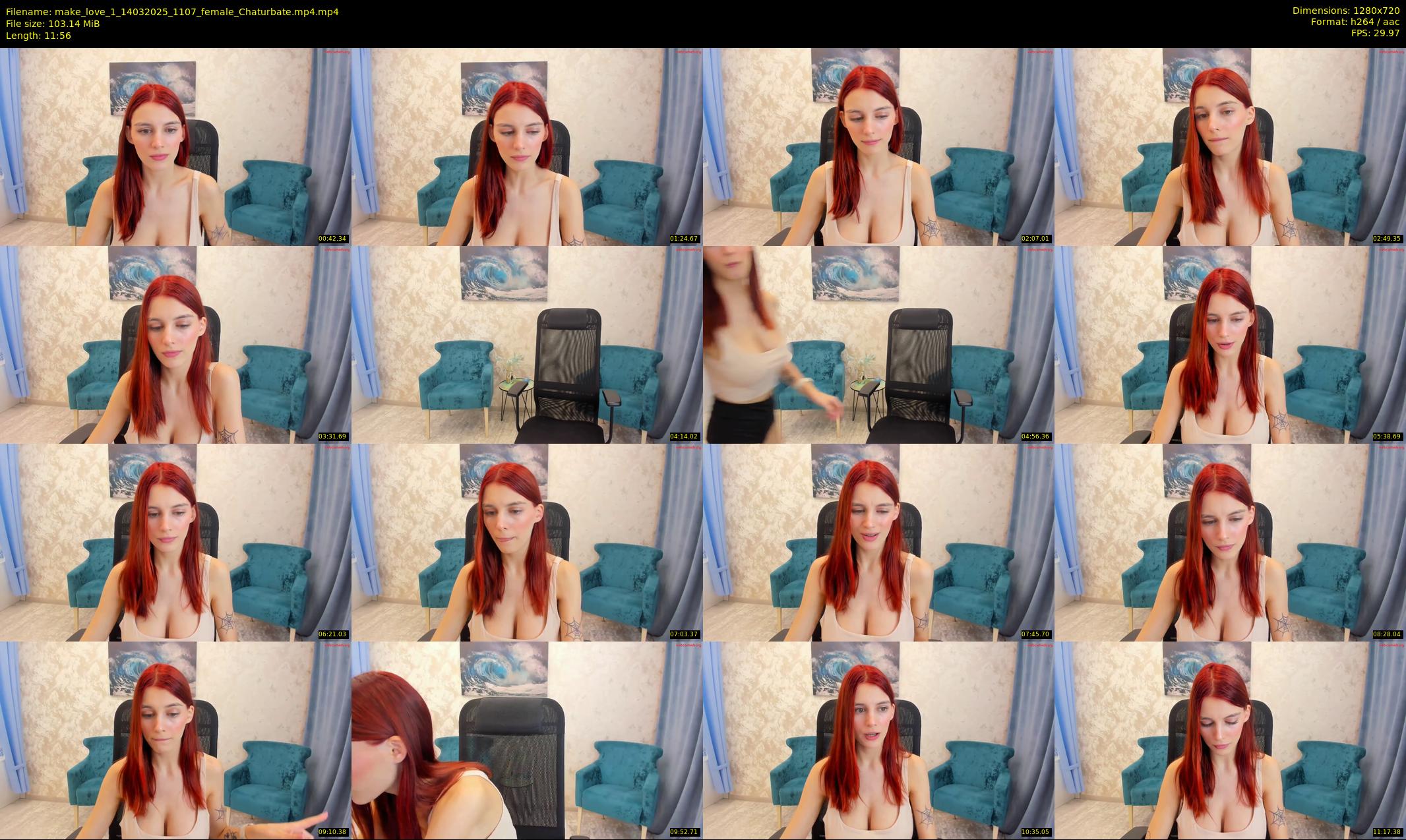 make_love_1 — 12 minute Chaturbate female cam show recording, 720p, Mar 14, 2025