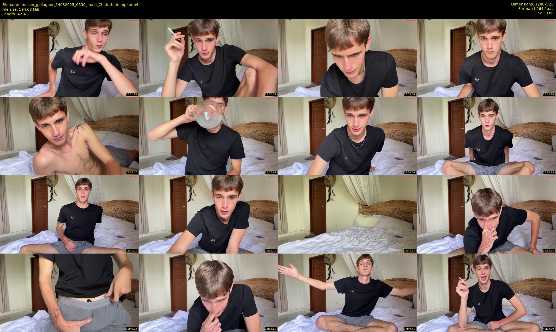 mason_gallagher — 43 minute Chaturbate male cam show recording, 720p, Mar 14, 2025