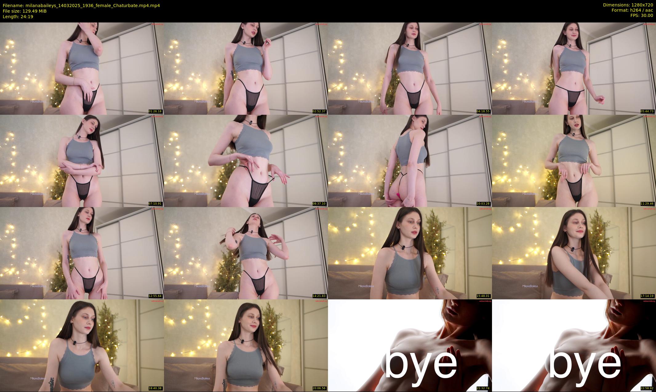 milanabaileys — 25 minute Chaturbate female cam show recording, 720p, Mar 14, 2025