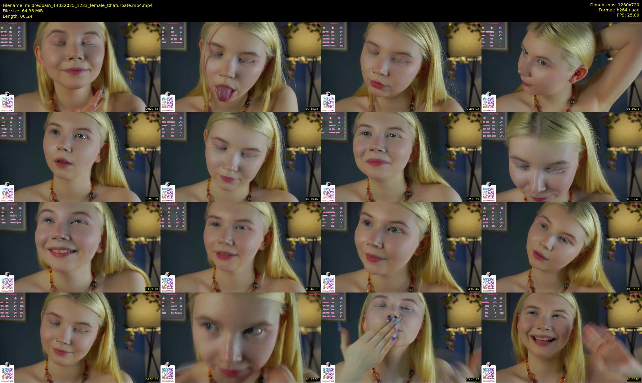 mildredbain — 7 minute Chaturbate female cam show recording, 720p, Mar 14, 2025