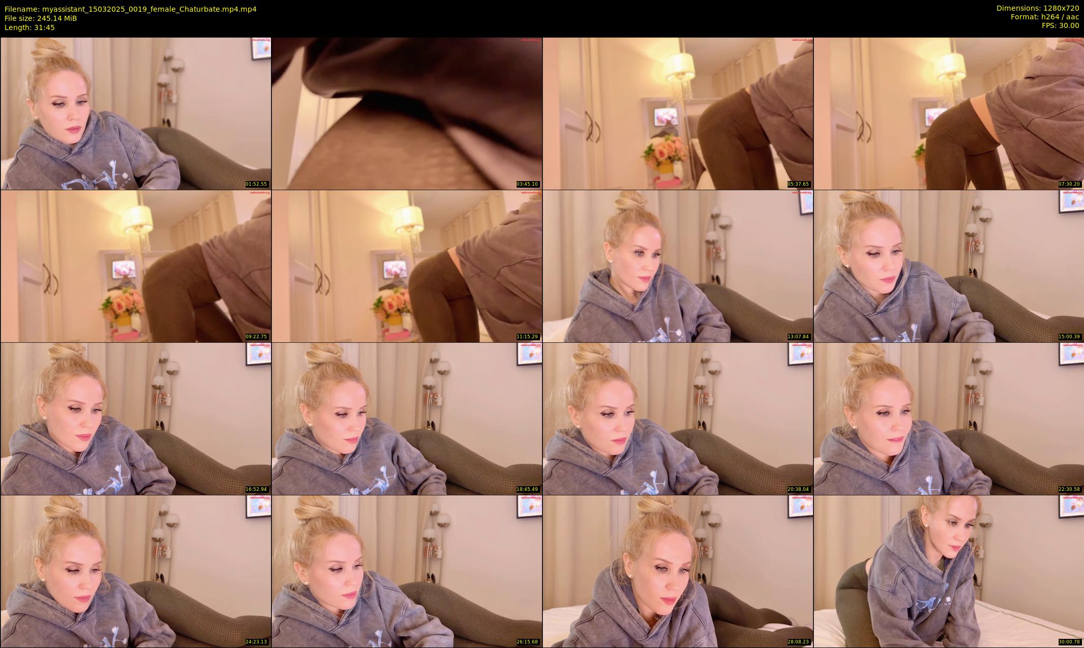 myassistant — 32 minute Chaturbate female cam show recording, 720p, Mar 15, 2025