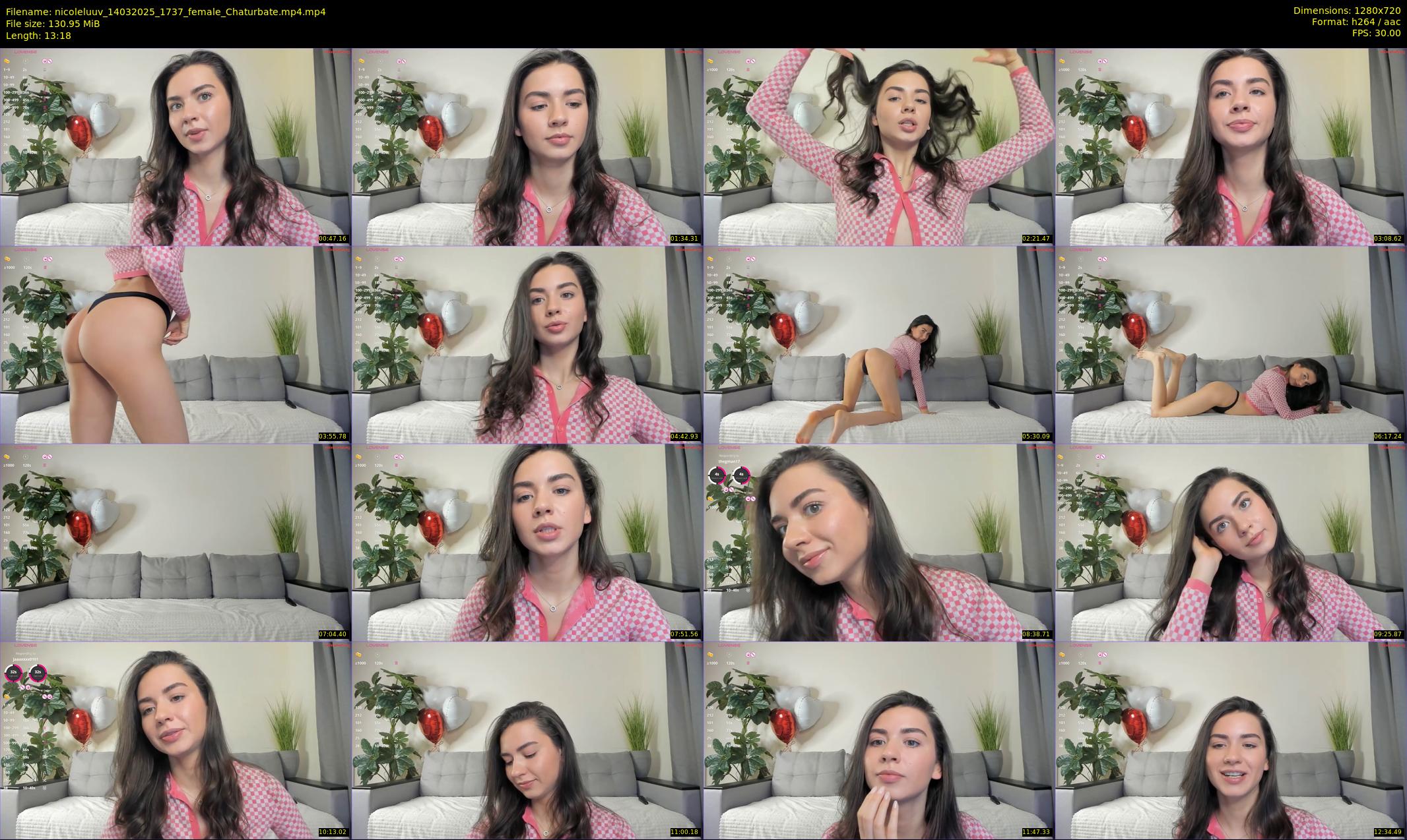 nicoleluuv — 14 minute Chaturbate female cam show recording, 720p, Mar 14, 2025