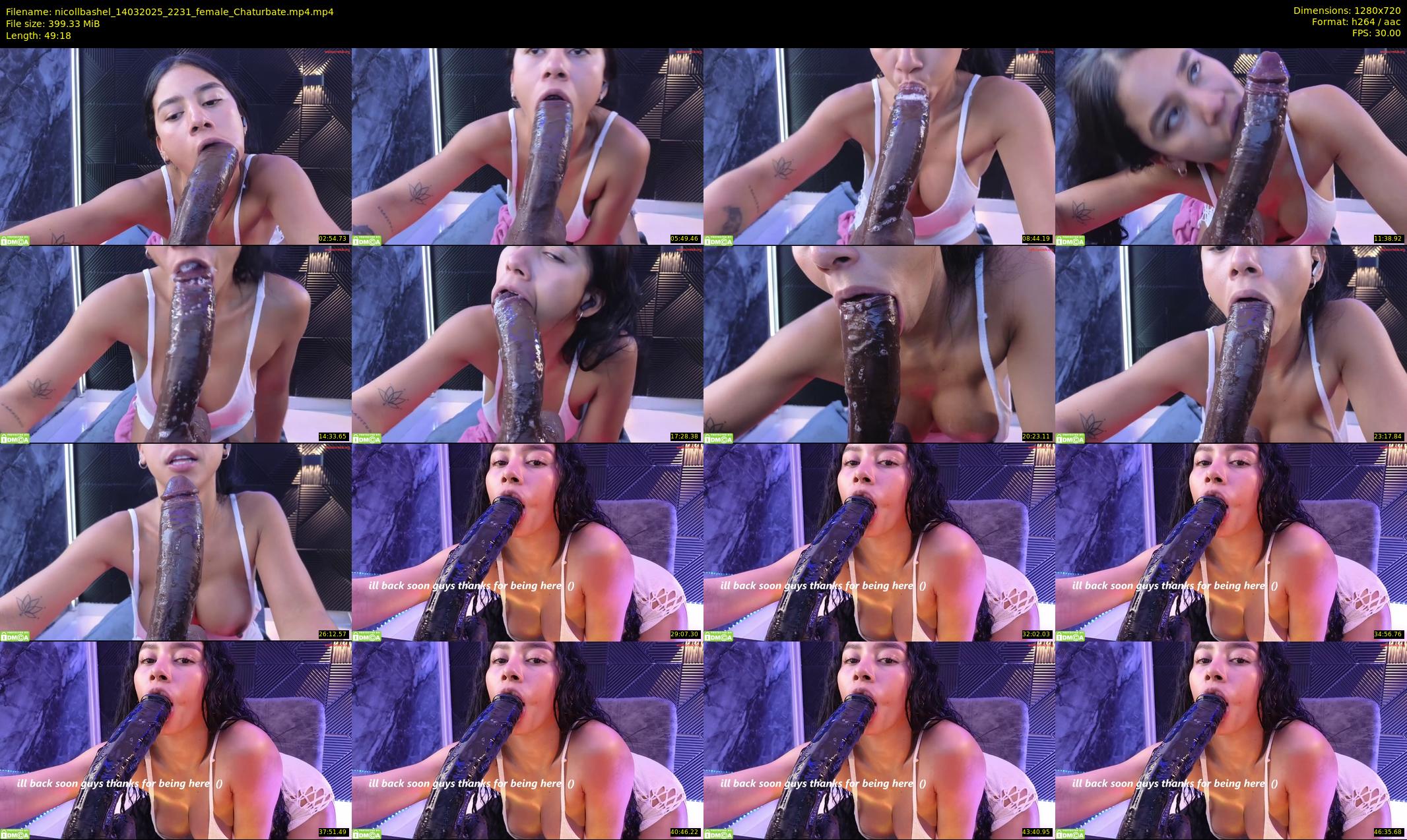 nicollbashel — 50 minute Chaturbate female cam show recording, 720p, Mar 14, 2025