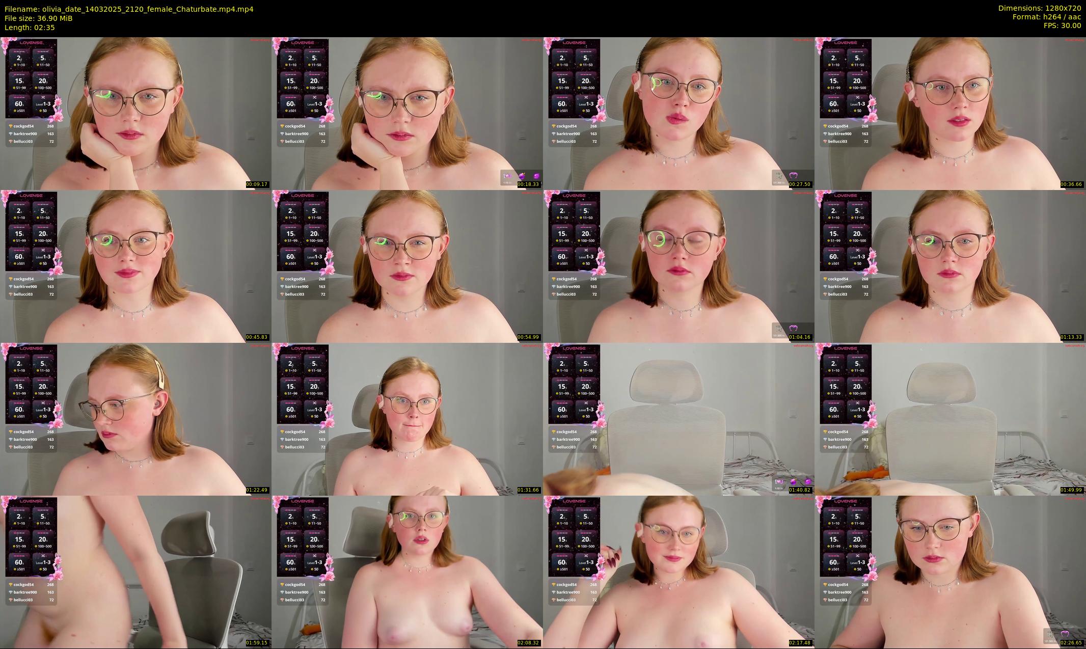 olivia_date — 3 minute Chaturbate female cam show recording, 720p, Mar 14, 2025