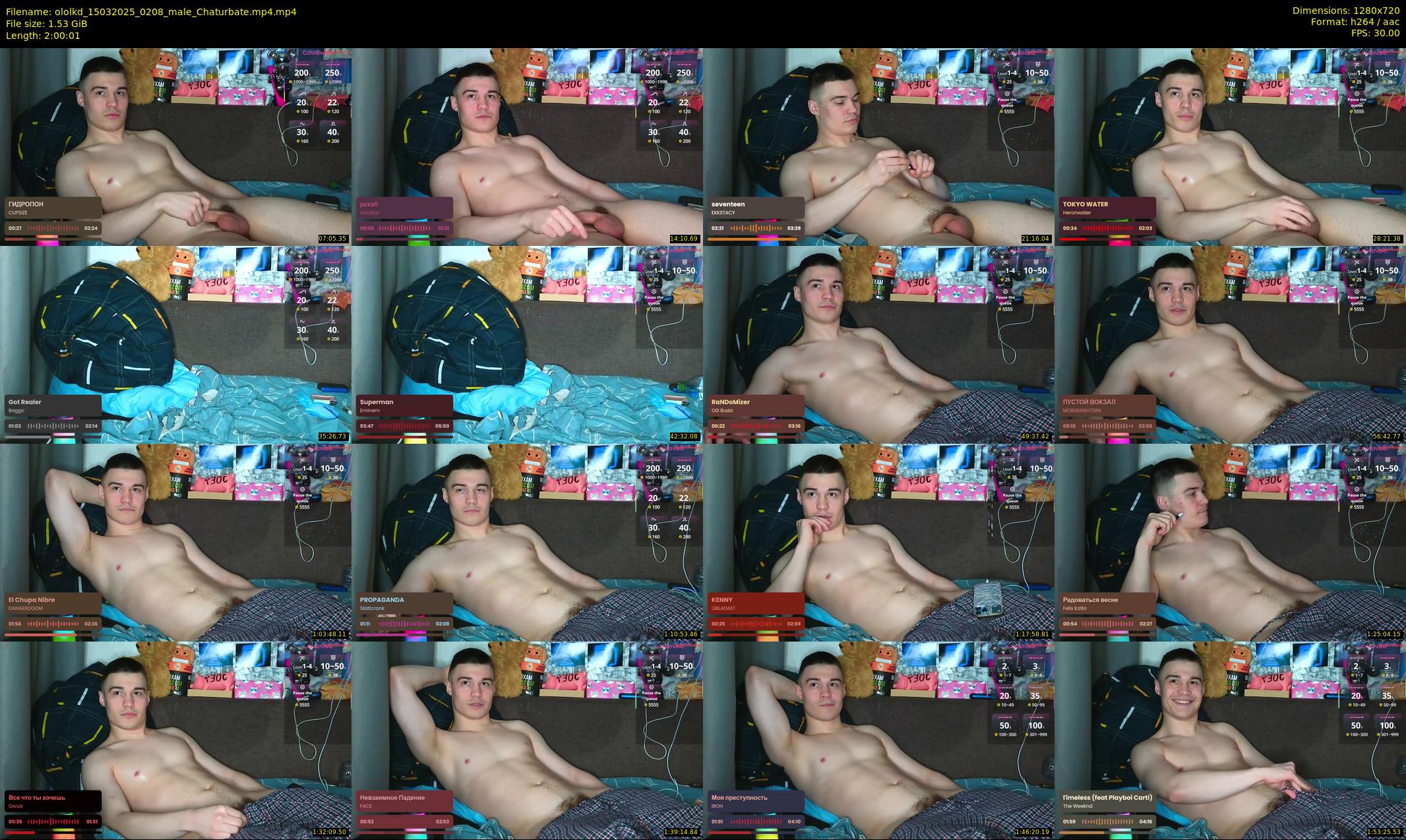ololkd — 121 minute Chaturbate male cam show recording, 720p, Mar 15, 2025