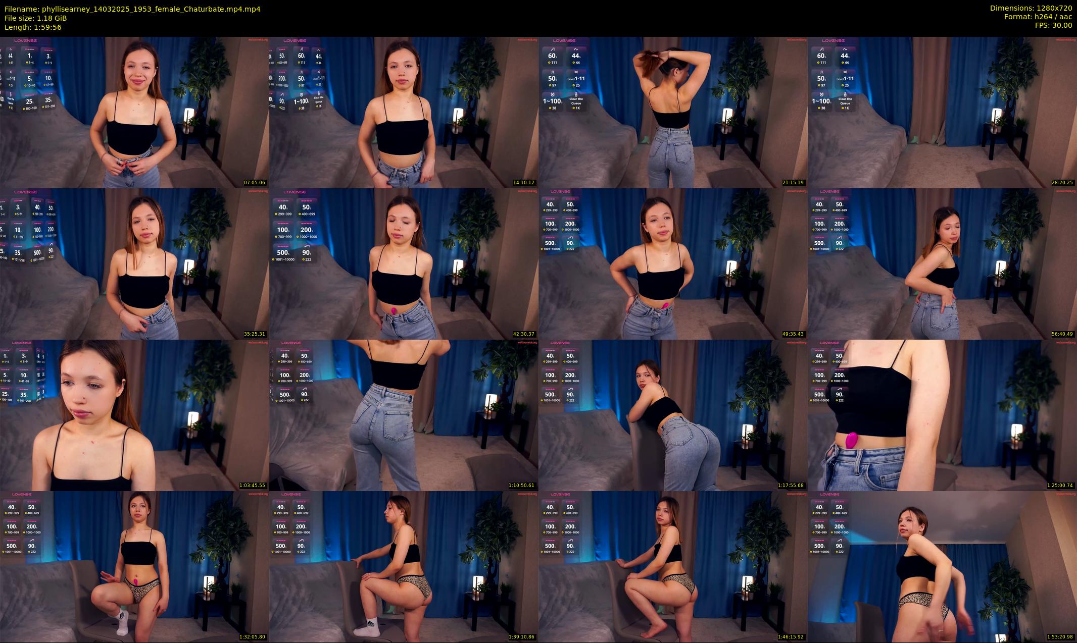 phyllisearney — 120 minute Chaturbate female cam show recording, 720p, Mar 14, 2025