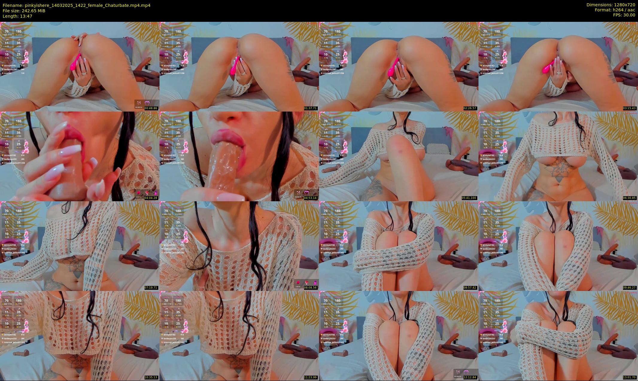 pinkyishere — 14 minute Chaturbate female cam show recording, 720p, Mar 14, 2025