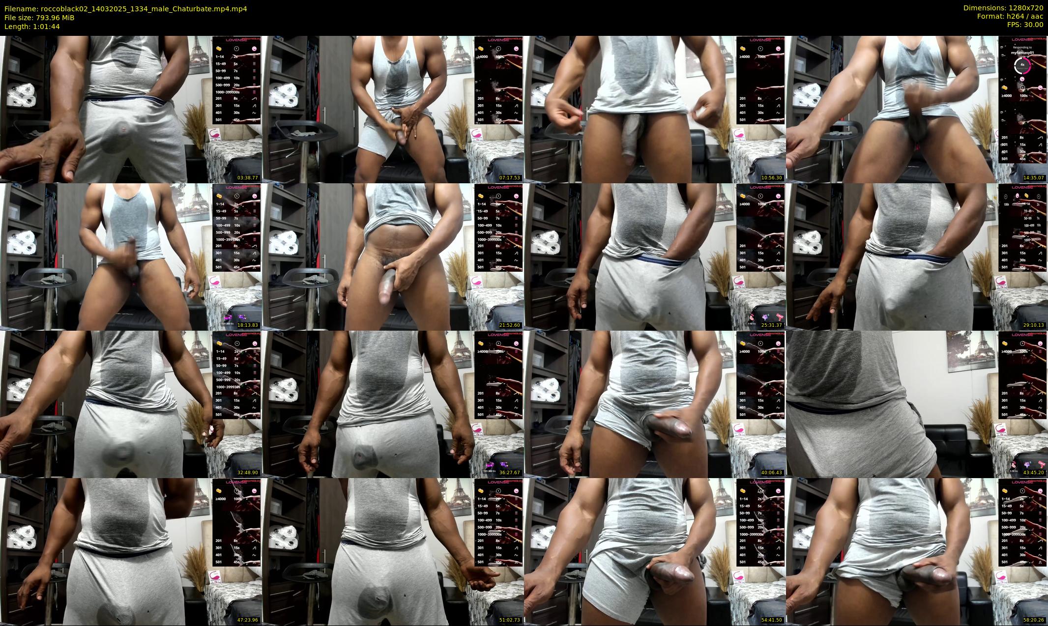 roccoblack02 — 62 minute Chaturbate male cam show recording, 720p, Mar 14, 2025