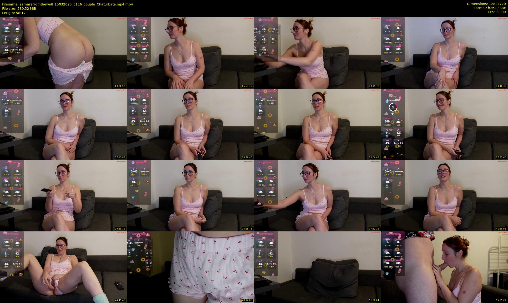 samarafromthewell — 59 minute Chaturbate female cam show recording, 720p, Mar 15, 2025