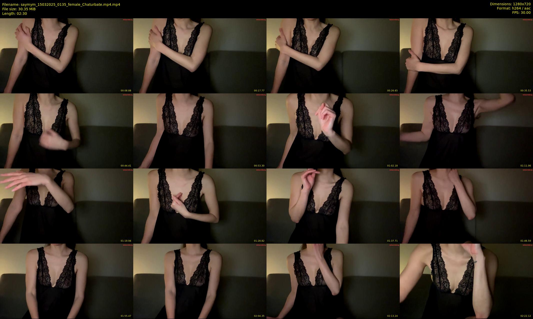 saymym — 3 minute Chaturbate female cam show recording, 720p, Mar 15, 2025