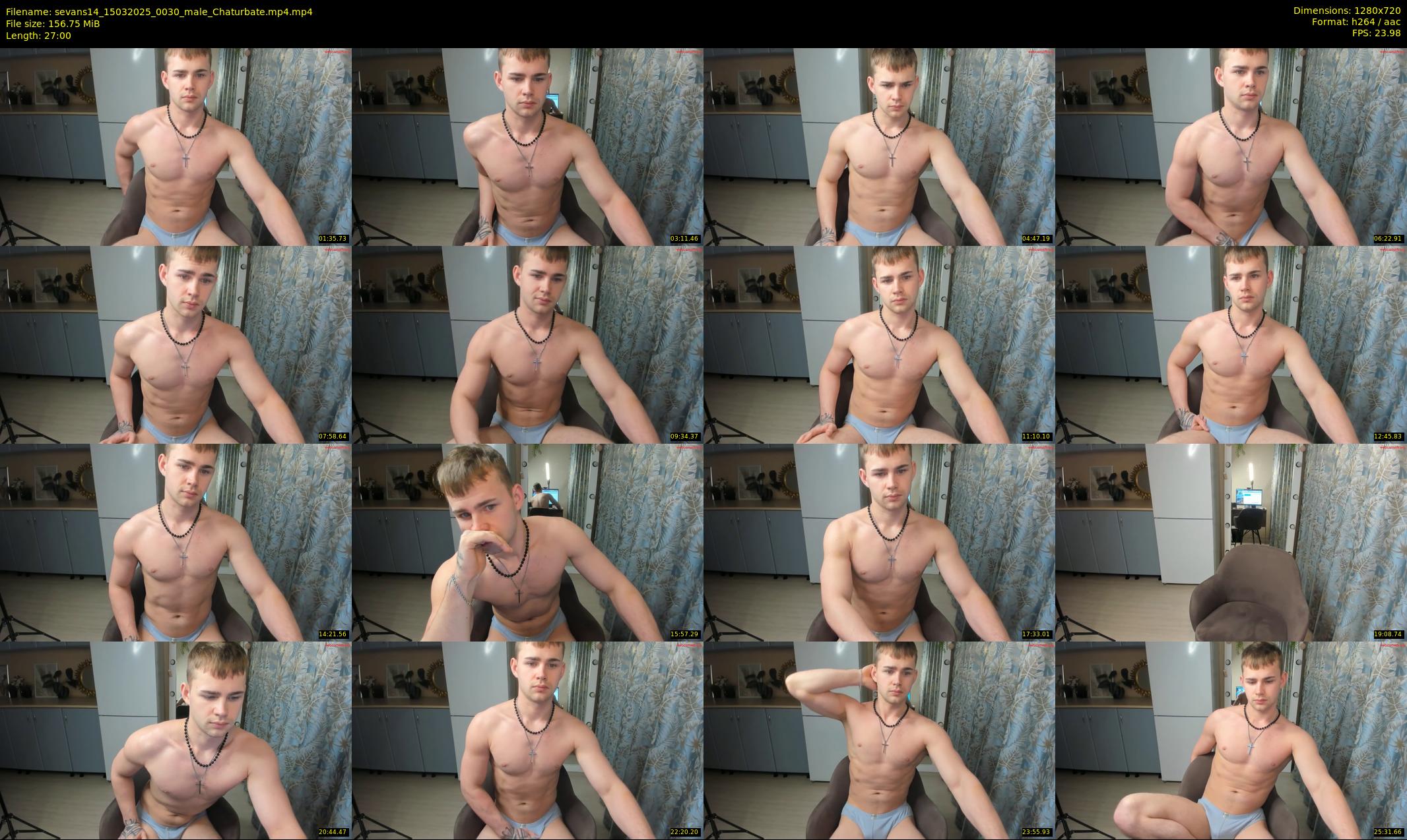 sevans14 — 27 minute Chaturbate male cam show recording, 720p, Mar 15, 2025