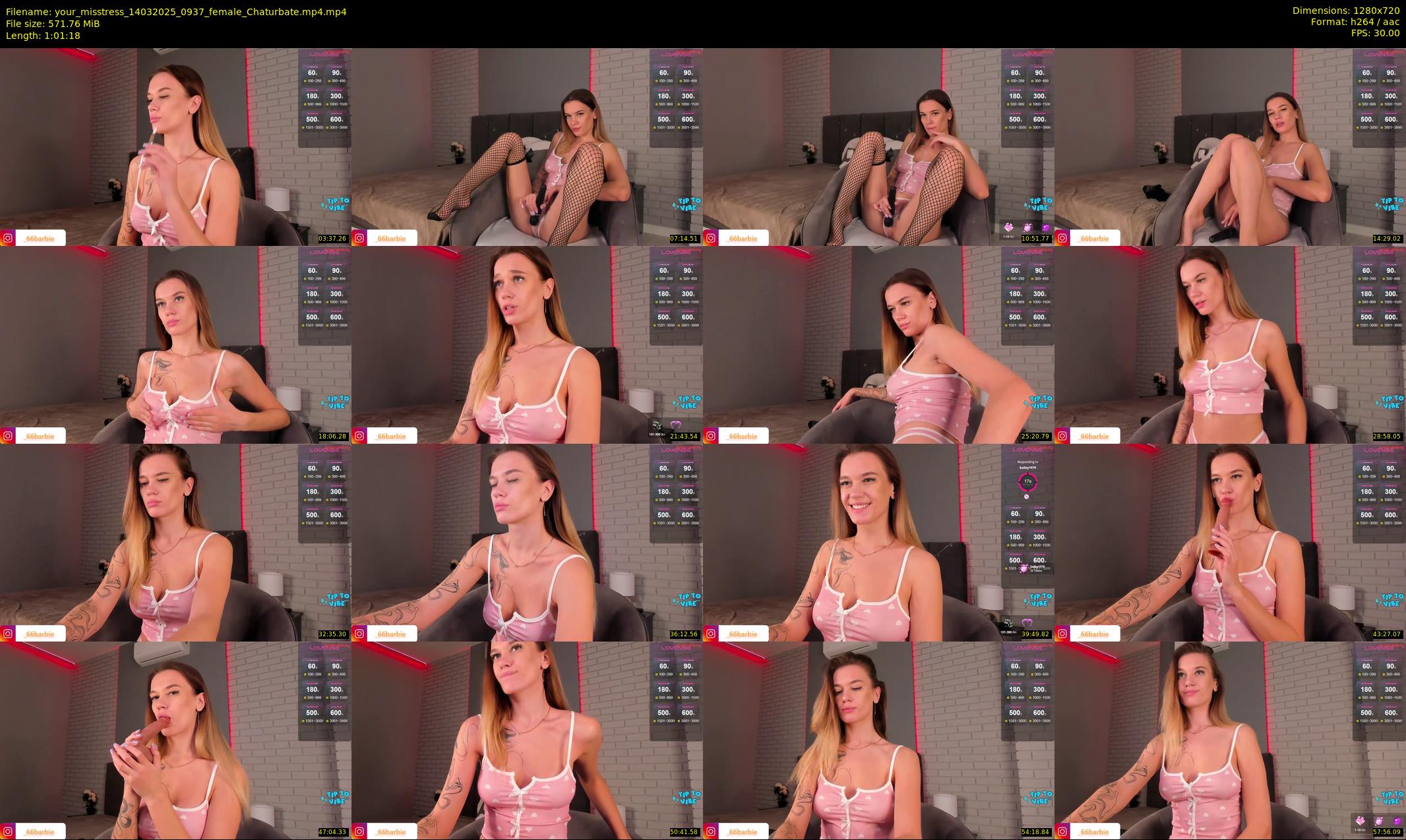 your_misstress — 62 minute Chaturbate female cam show recording, 720p, Mar 14, 2025