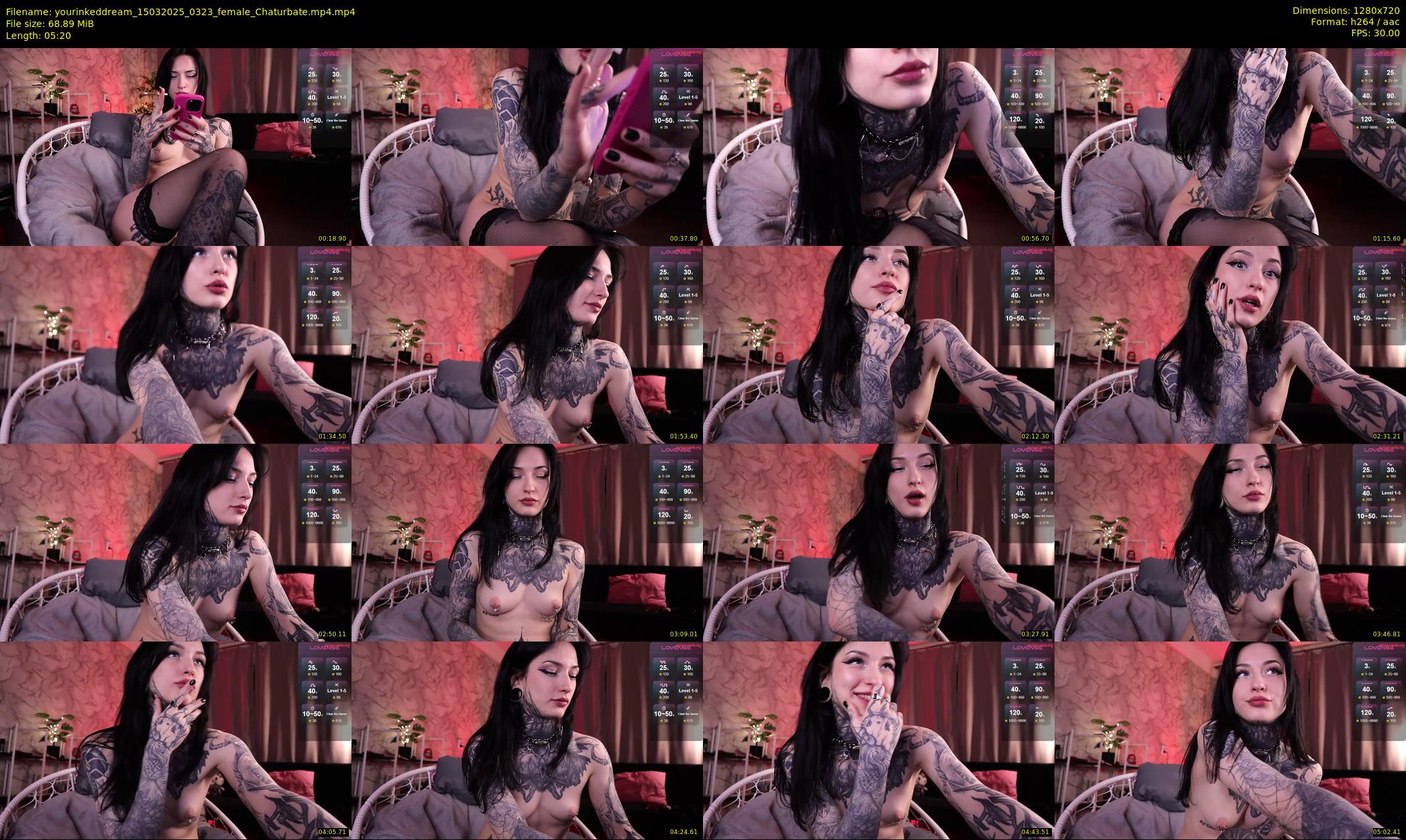 yourinkeddream — 6 minute Chaturbate couple cam show recording, 720p, Mar 15, 2025