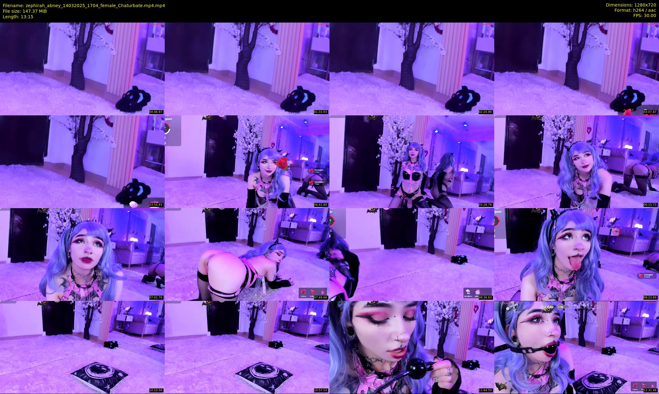 zephirah_abney — 14 minute Chaturbate female cam show recording, 720p, Mar 14, 2025
