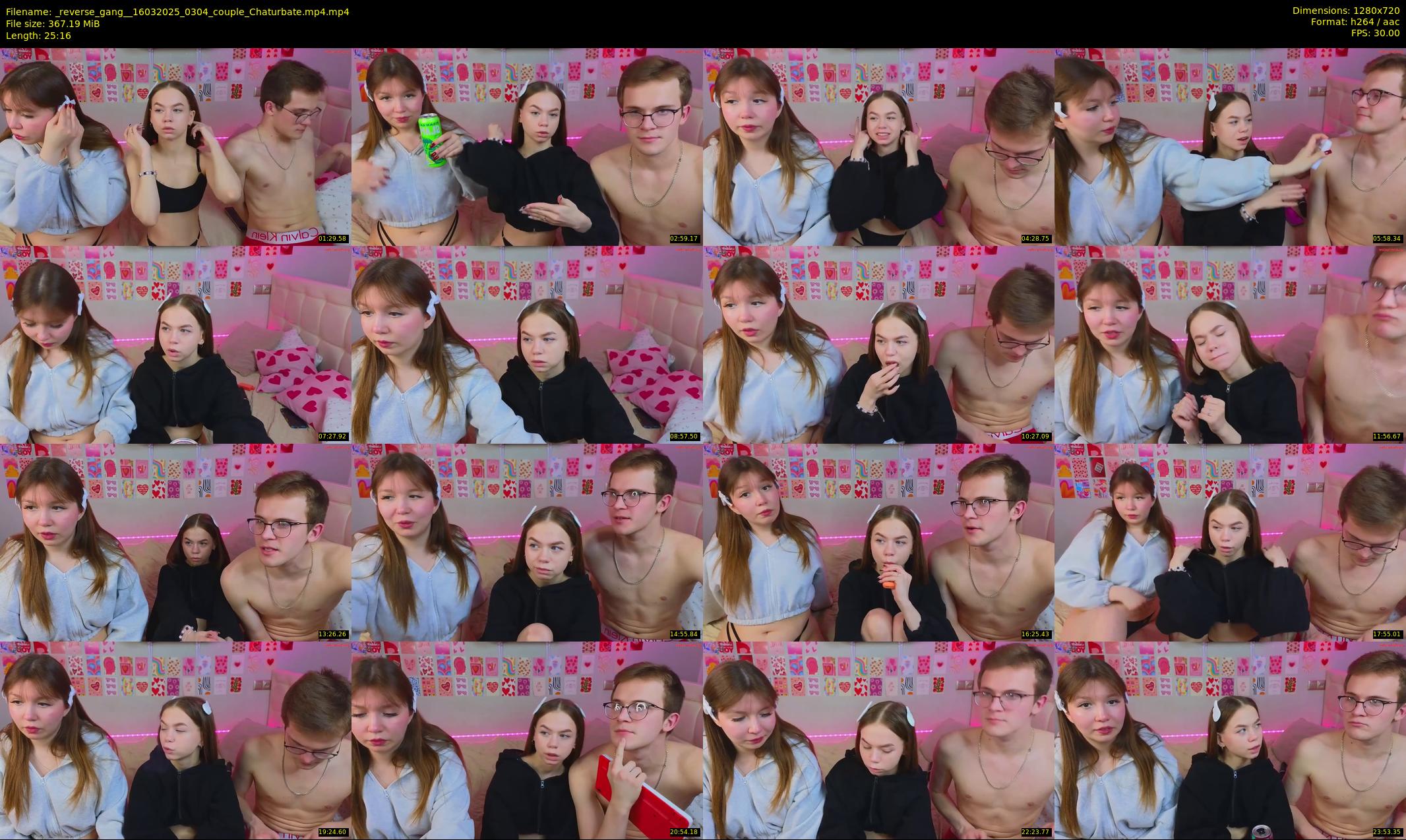 _reverse_gang_ — 26 minute Chaturbate couple cam show recording, 720p, Mar 16, 2025