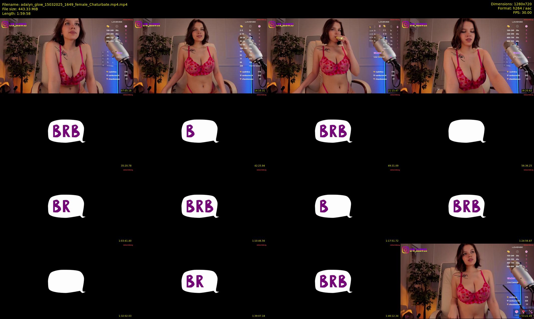 adalyn_glow — 120 minute Chaturbate female cam show recording, 720p, Mar 15, 2025