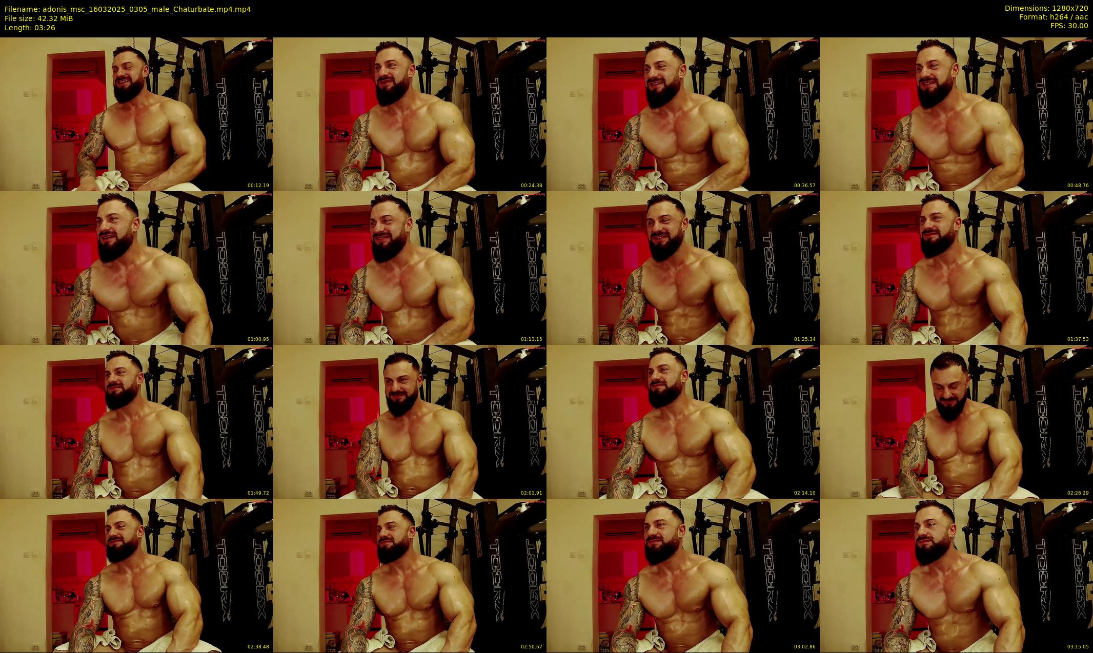 adonis_msc — 4 minute Chaturbate male cam show recording, 720p, Mar 16, 2025