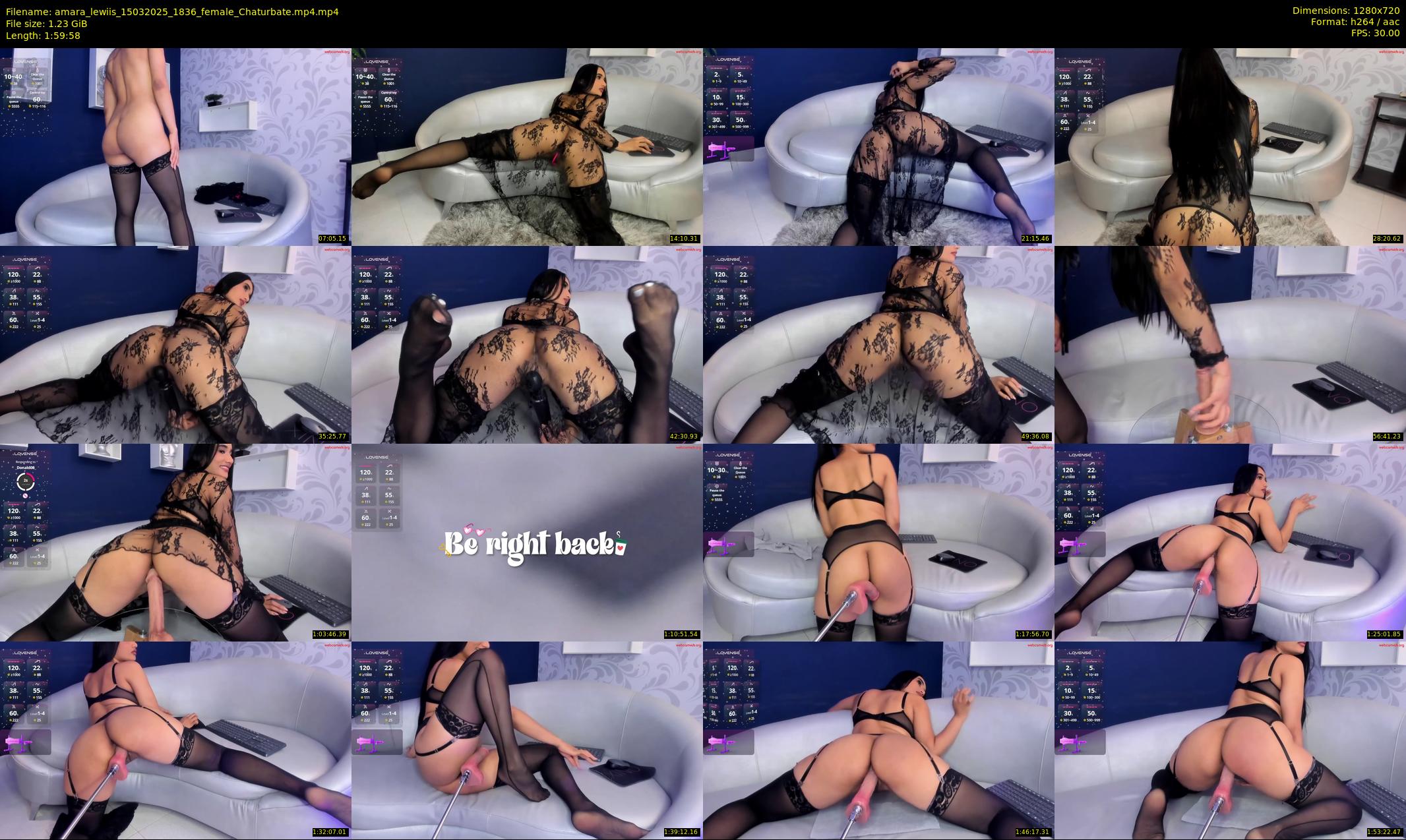 amara_lewiis — 120 minute Chaturbate female cam show recording, 720p, Mar 15, 2025