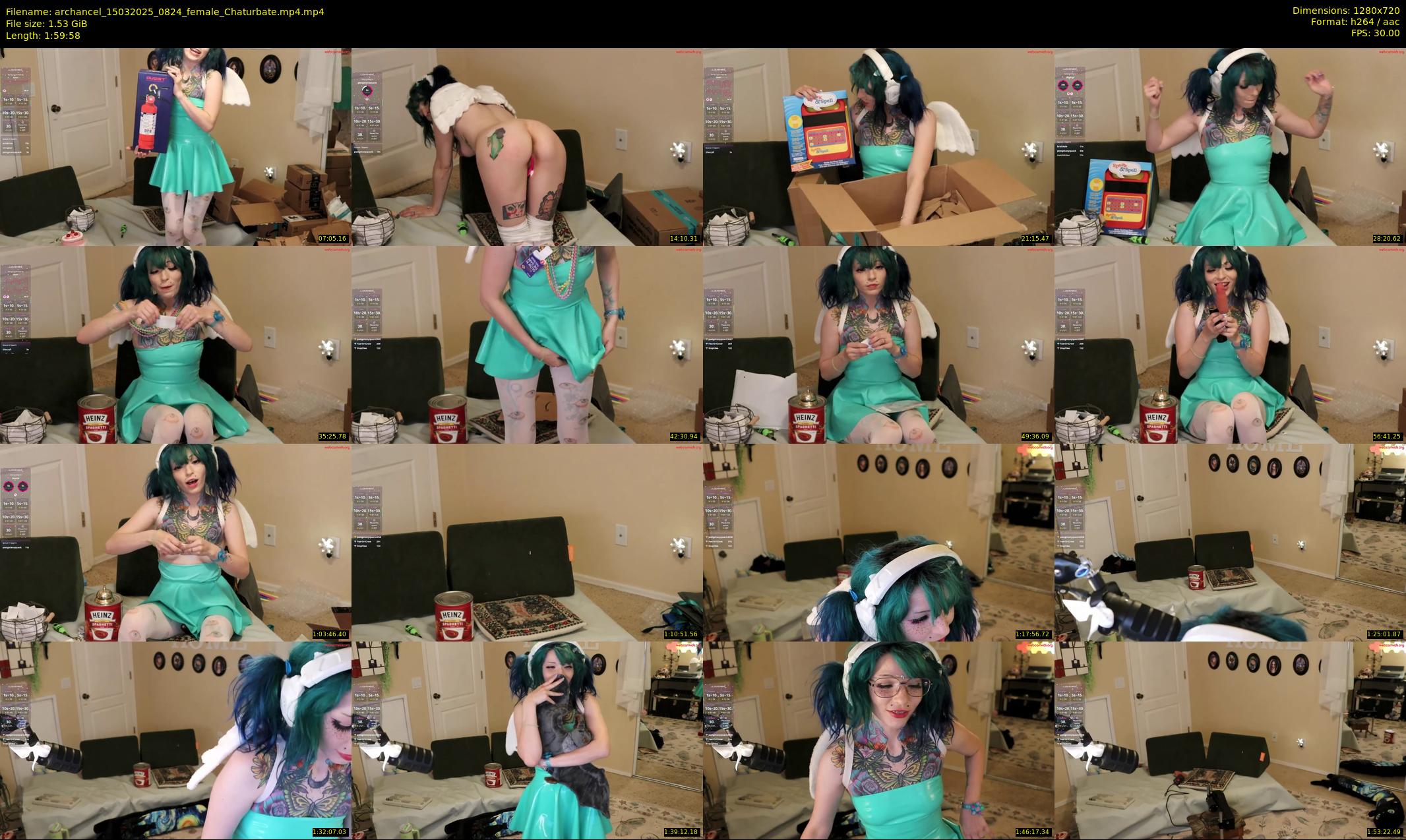 archancel — 120 minute Chaturbate female cam show recording, 720p, Mar 15, 2025