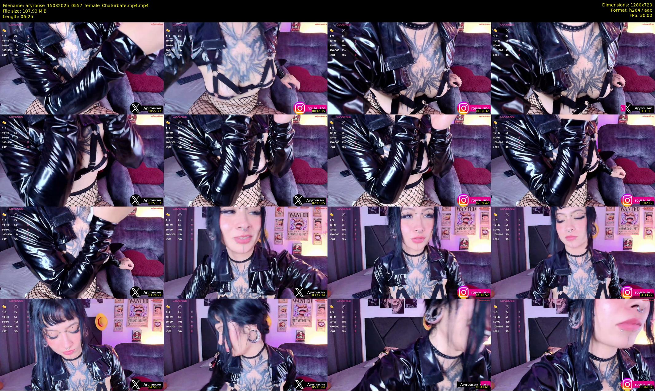 aryrouse — 7 minute Chaturbate female cam show recording, 720p, Mar 15, 2025