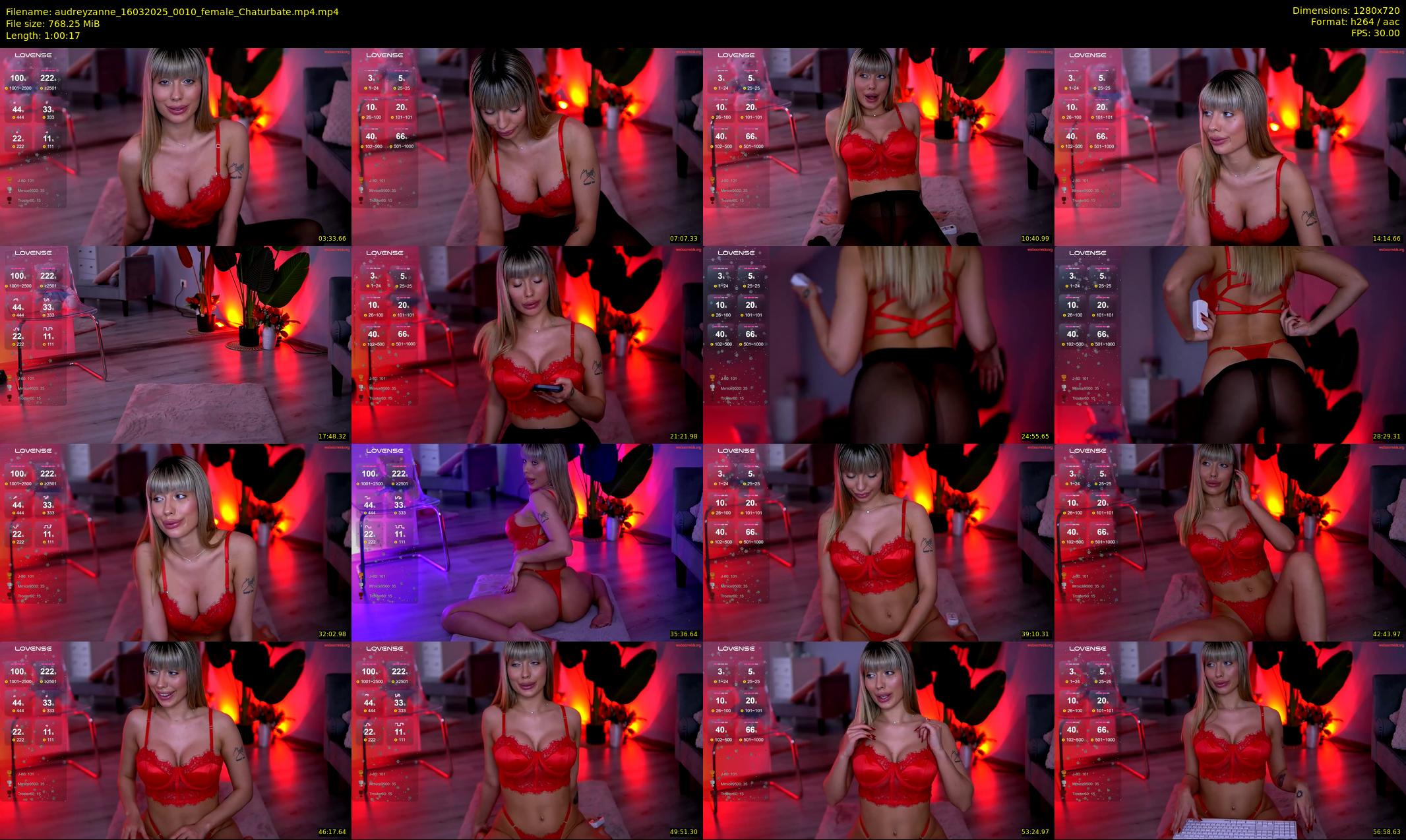audreyzanne — 61 minute Chaturbate female cam show recording, 720p, Mar 16, 2025