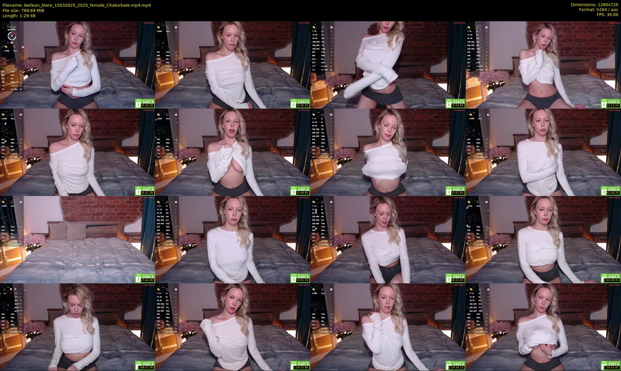 bellean_blare — 90 minute Chaturbate female cam show recording, 720p, Mar 15, 2025