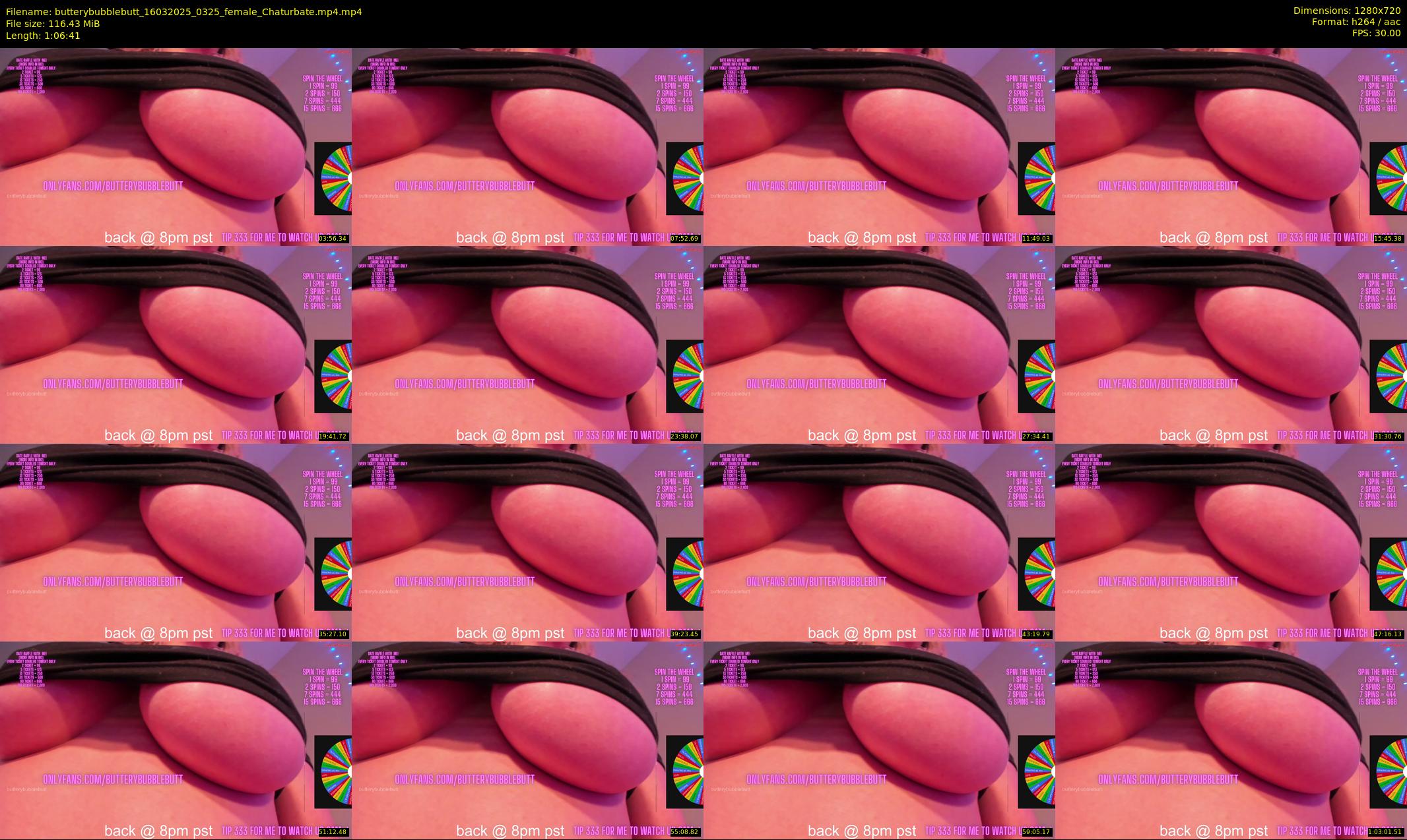 butterybubblebutt — 67 minute Chaturbate couple cam show recording, 720p, Mar 16, 2025