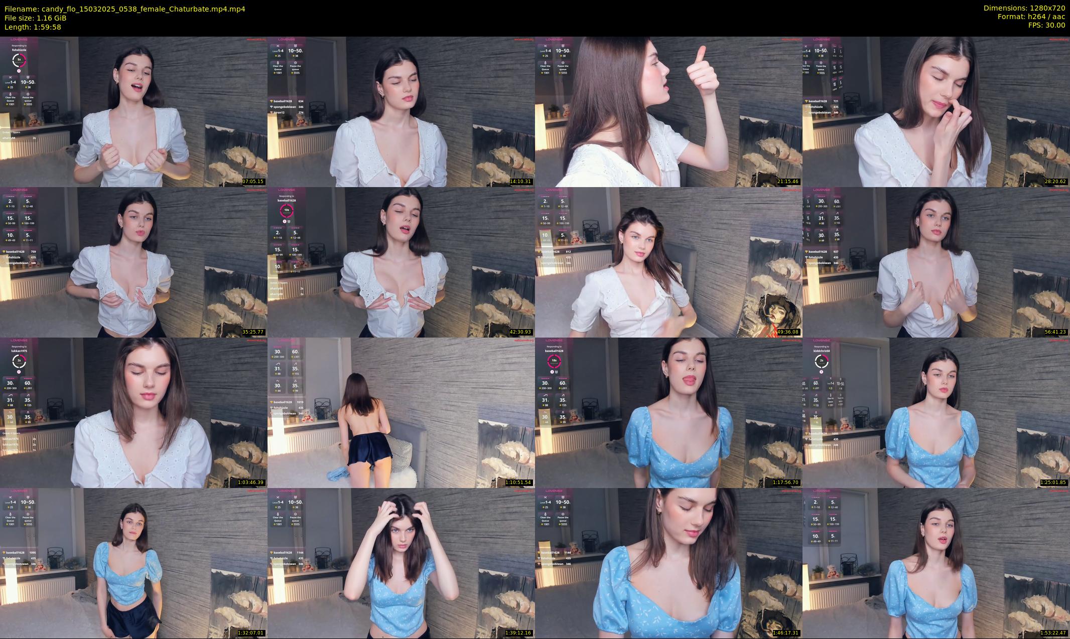 candy_flo — 120 minute Chaturbate female cam show recording, 720p, Mar 15, 2025