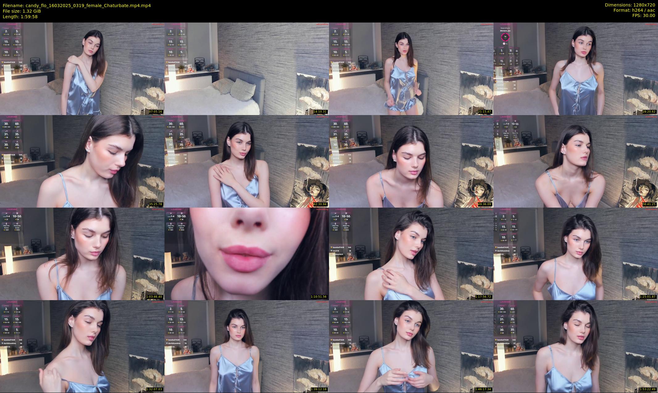 candy_flo — 120 minute Chaturbate female cam show recording, 720p, Mar 16, 2025
