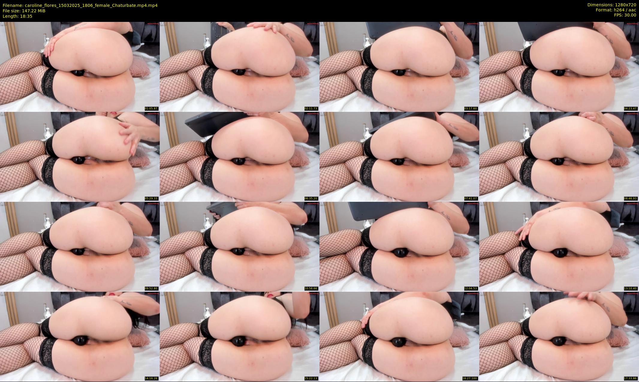 caroline_flores — 19 minute Chaturbate female cam show recording, 720p, Mar 15, 2025