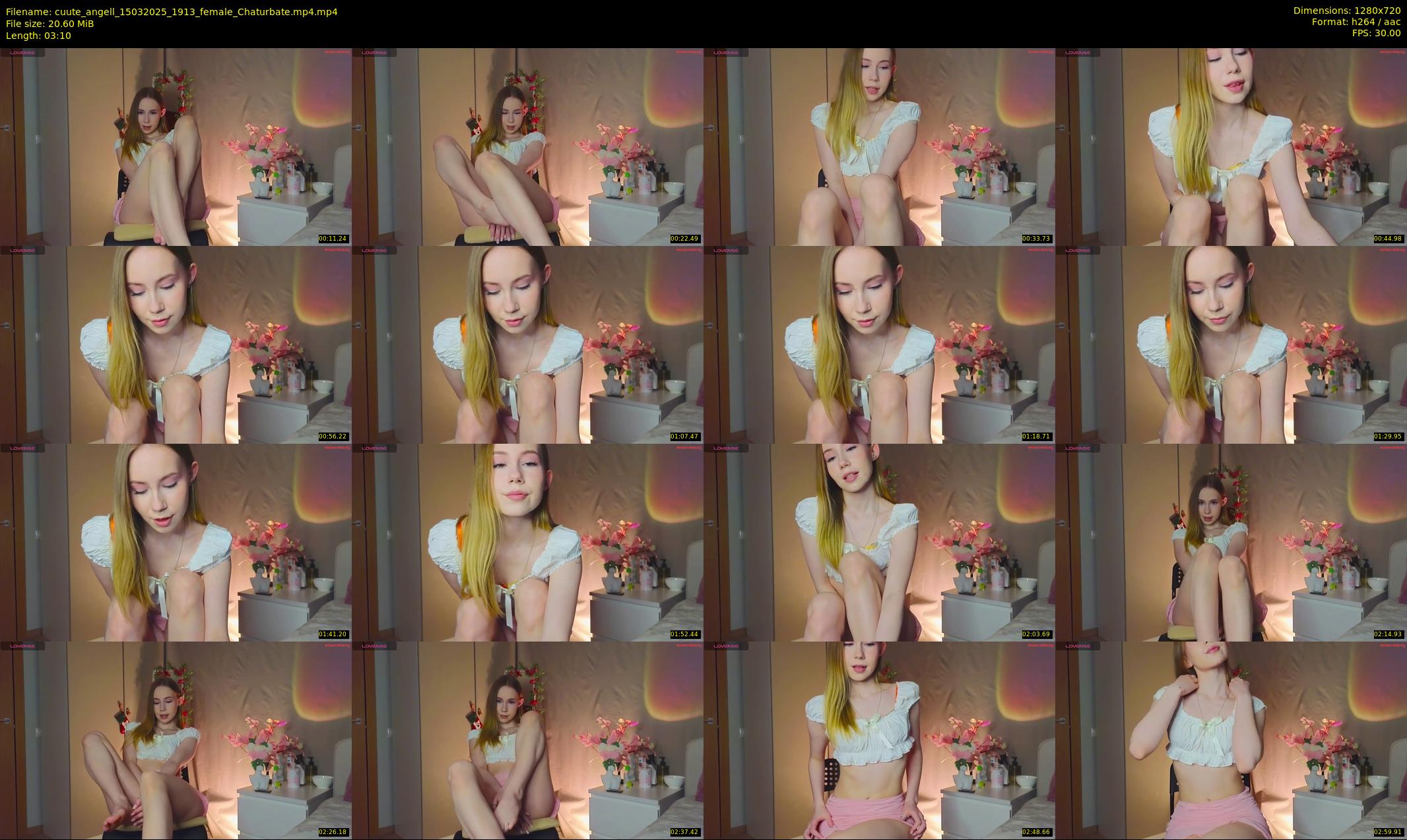 cuute_angell — 4 minute Chaturbate female cam show recording, 720p, Mar 15, 2025