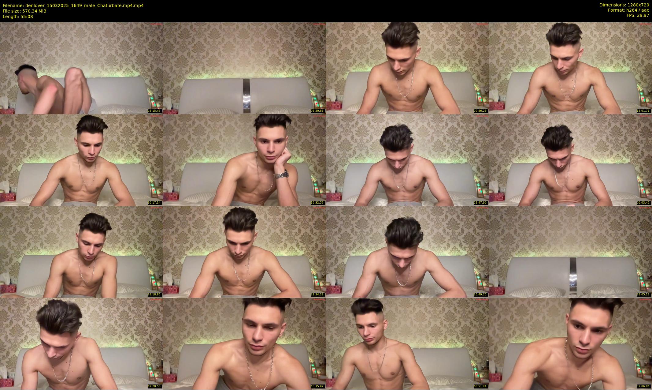 denlover — 56 minute Chaturbate male cam show recording, 720p, Mar 15, 2025