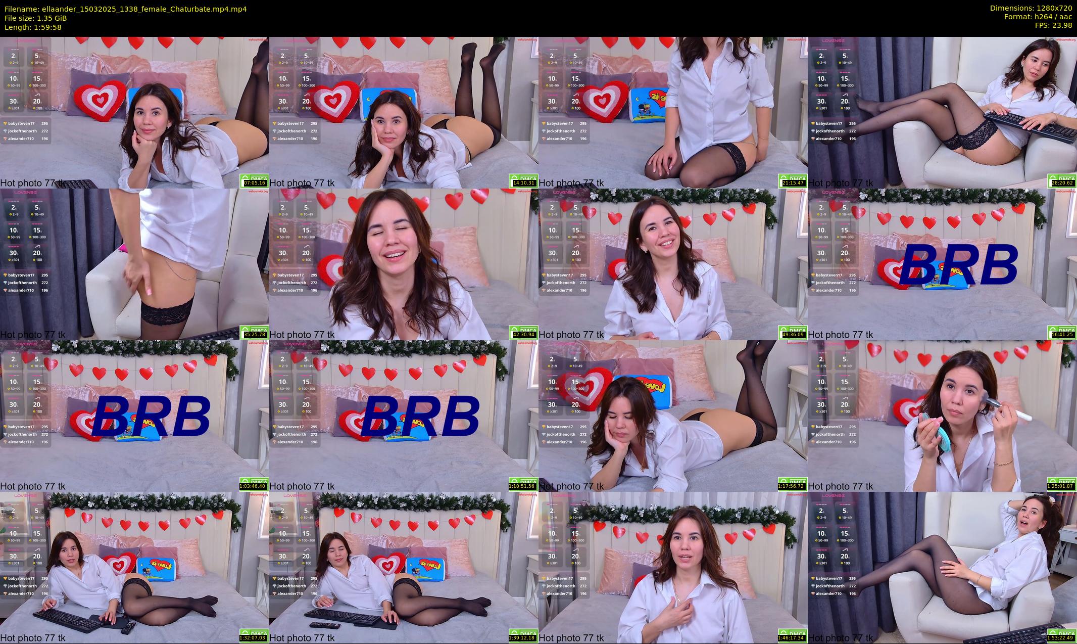 ellaander — 120 minute Chaturbate female cam show recording, 720p, Mar 15, 2025