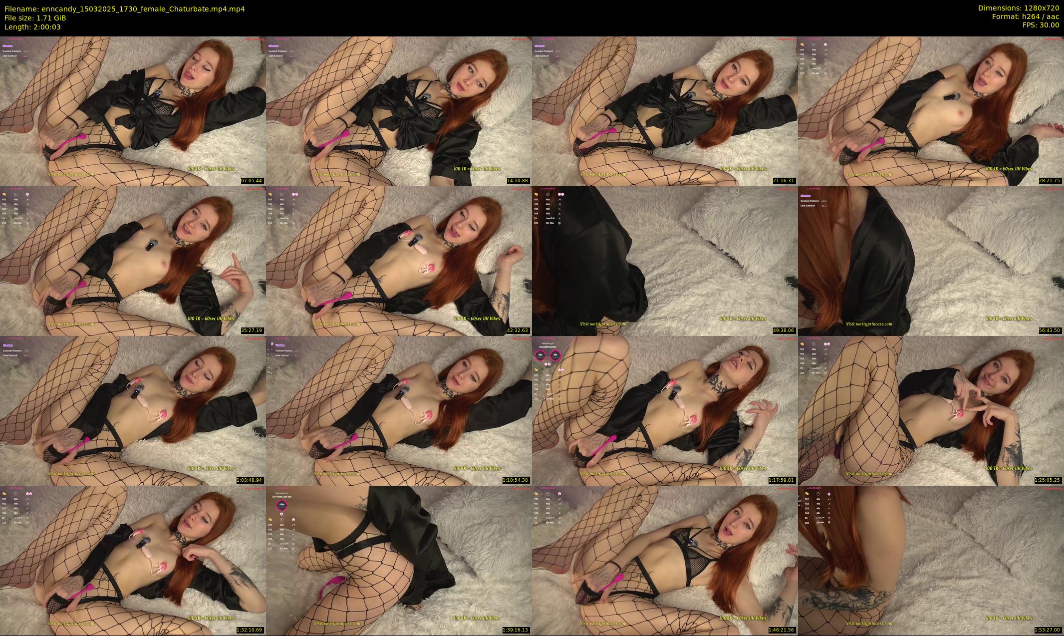 enncandy — 121 minute Chaturbate female cam show recording, 720p, Mar 15, 2025