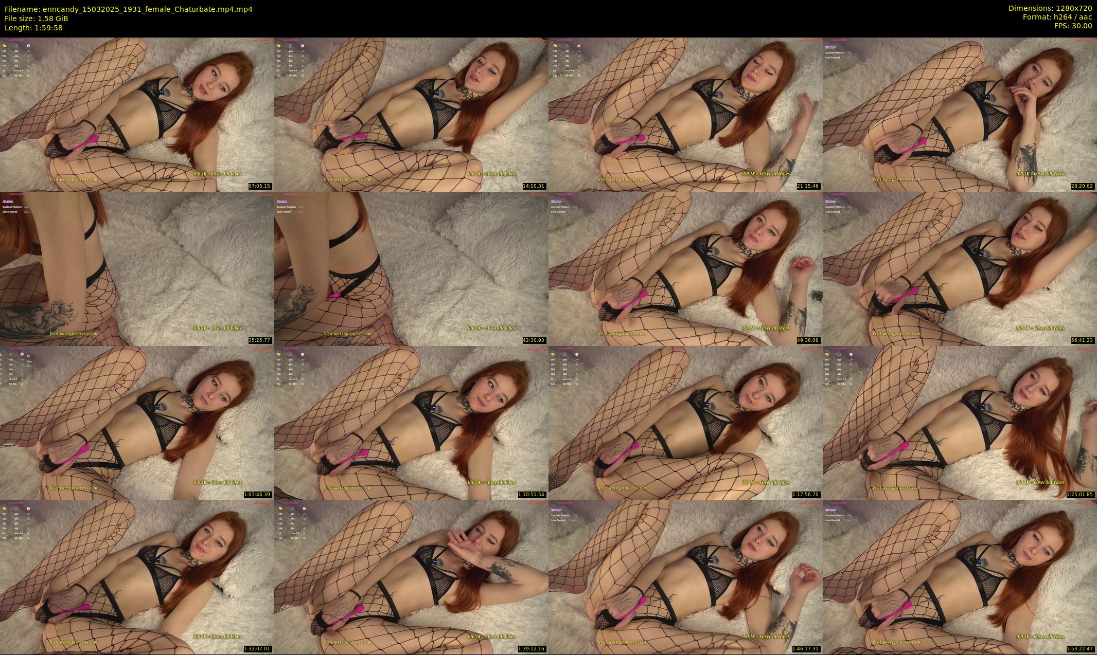 enncandy — 120 minute Chaturbate female cam show recording, 720p, Mar 15, 2025