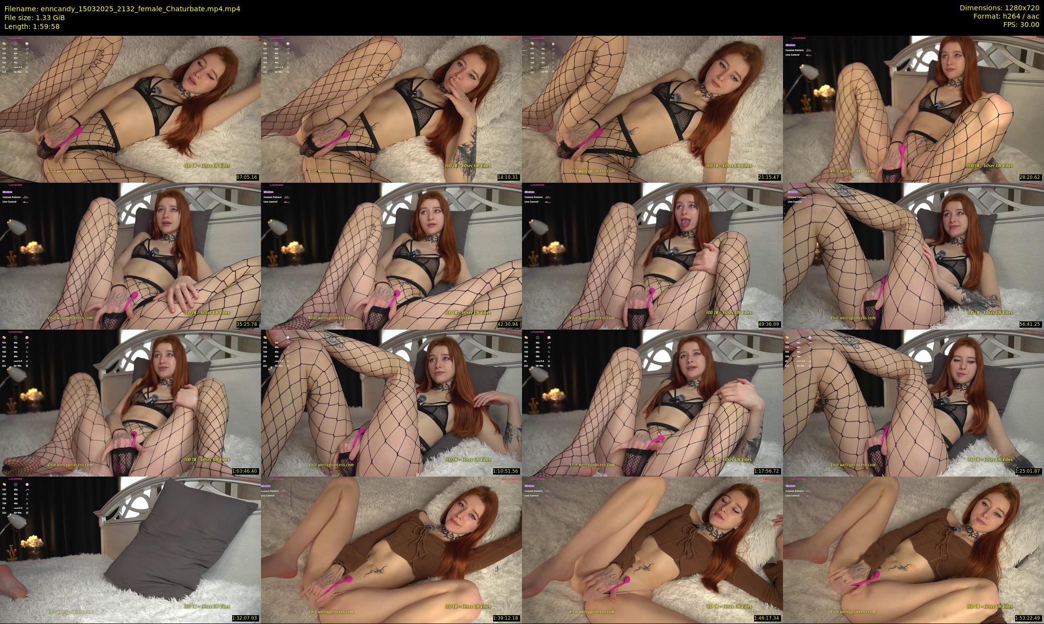 enncandy — 120 minute Chaturbate female cam show recording, 720p, Mar 15, 2025