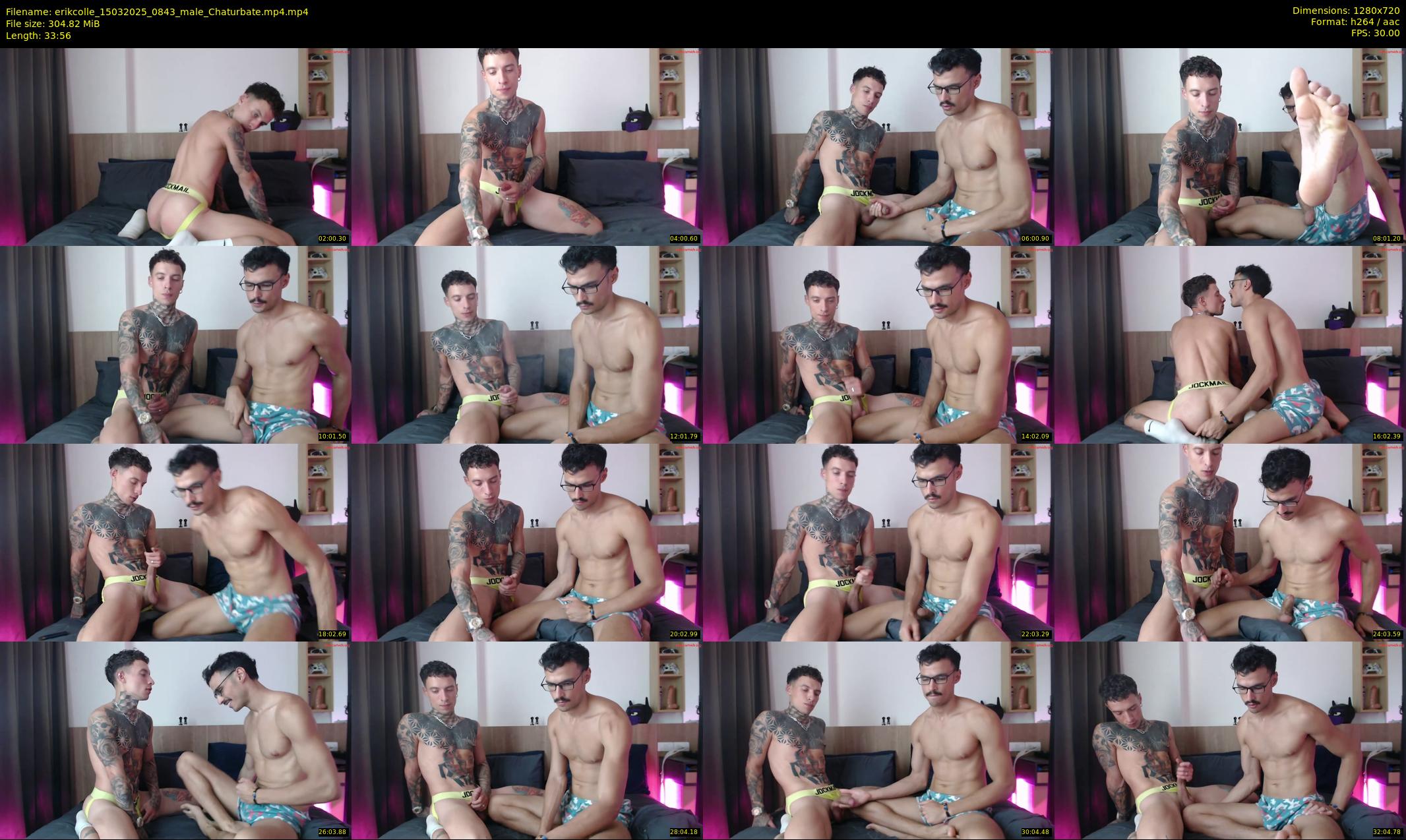 erikcolle — 34 minute Chaturbate male cam show recording, 720p, Mar 15, 2025