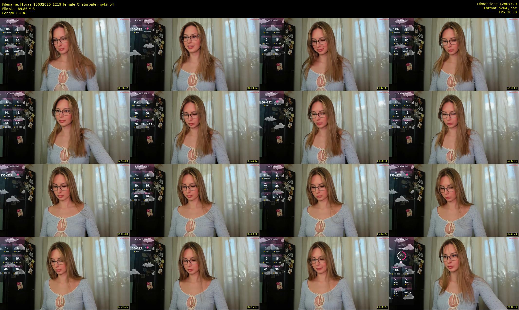 f1oraa — 10 minute Chaturbate female cam show recording, 720p, Mar 15, 2025