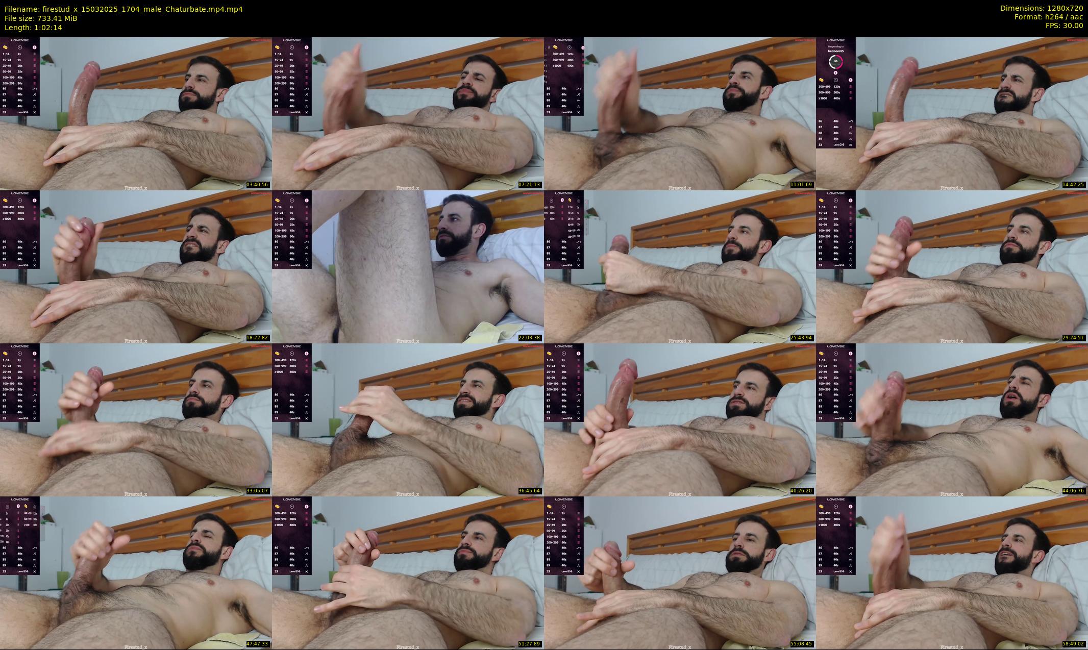 firestud_x — 63 minute Chaturbate male cam show recording, 720p, Mar 15, 2025